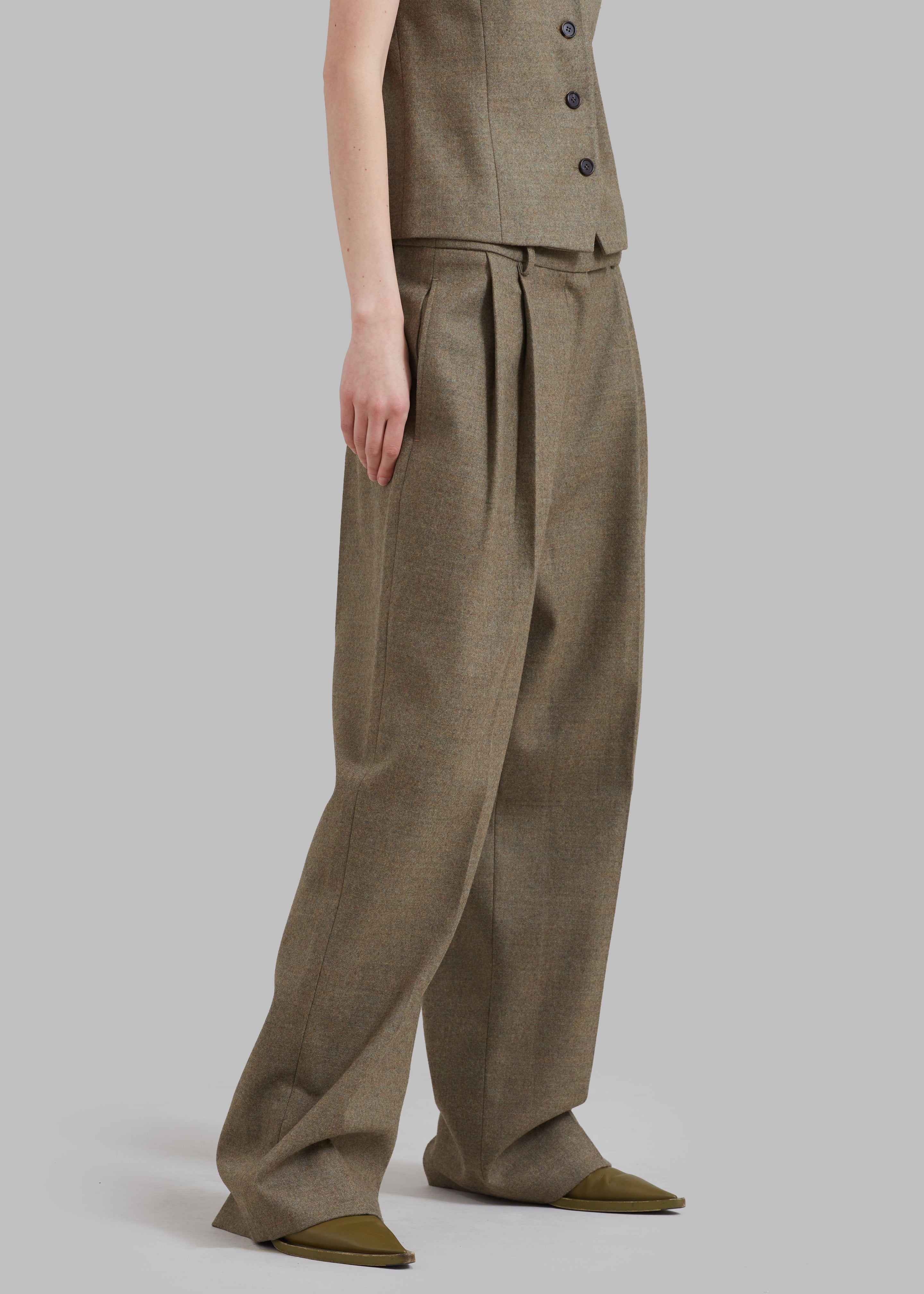 Wool Pants Women, Pleated Pants, Baggy Pants -  New Zealand