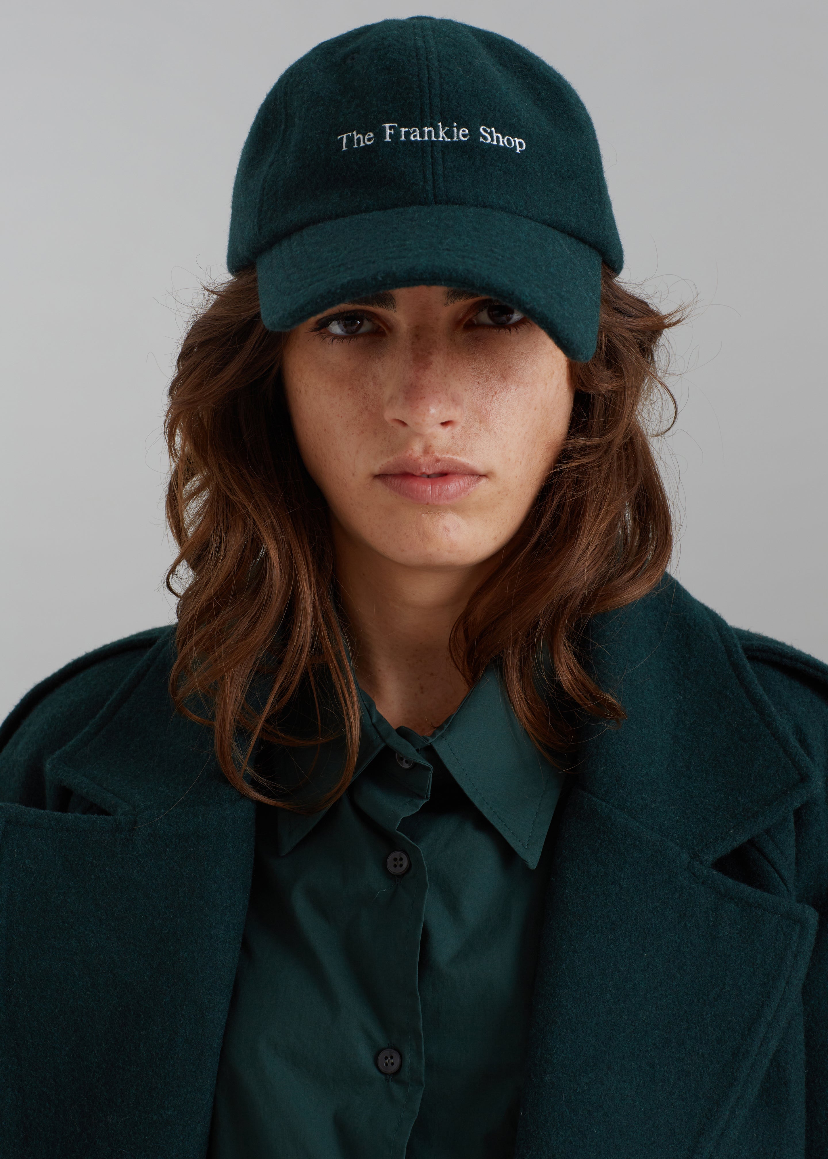 Frankie Wool Baseball Cap - Bottle Green – The Frankie Shop