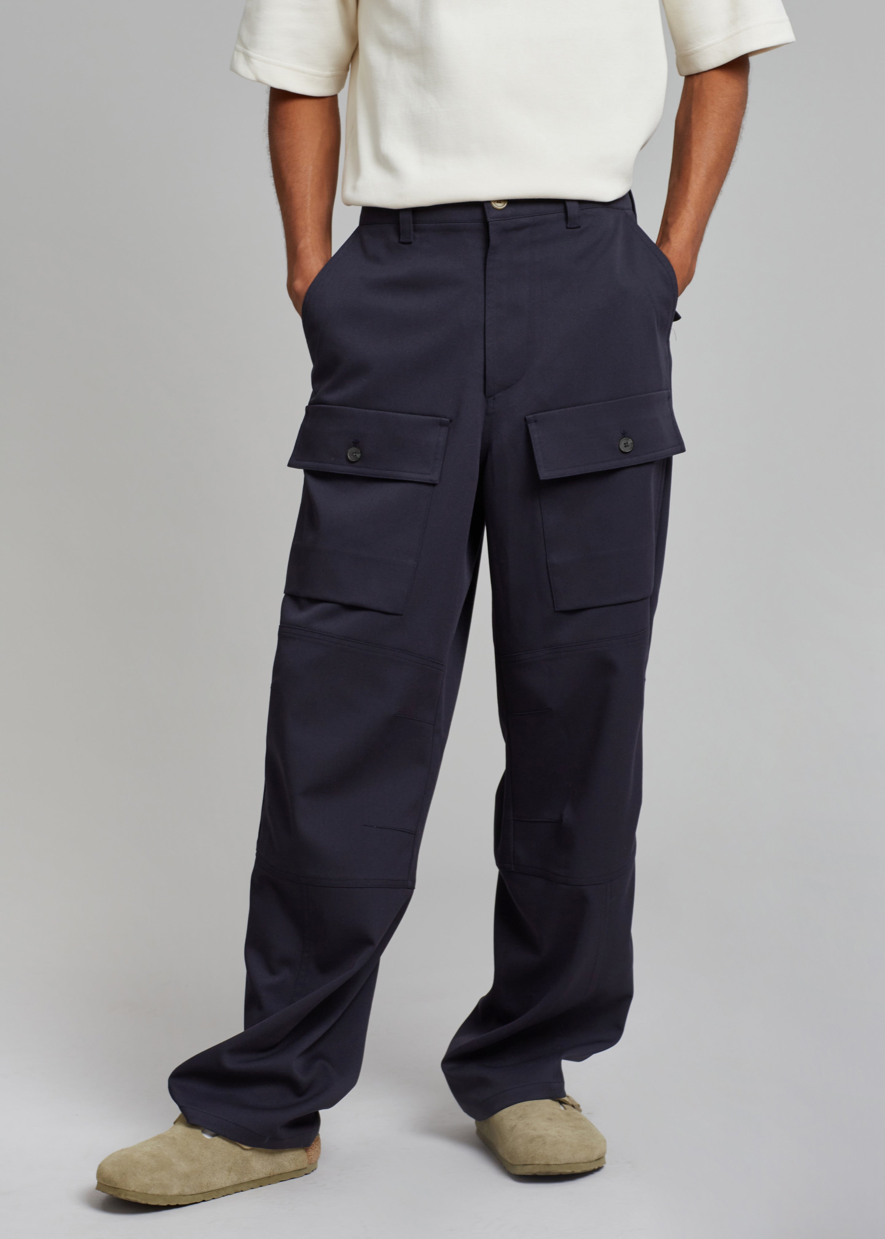 Navy Lightweight Pocket Cargo Pants