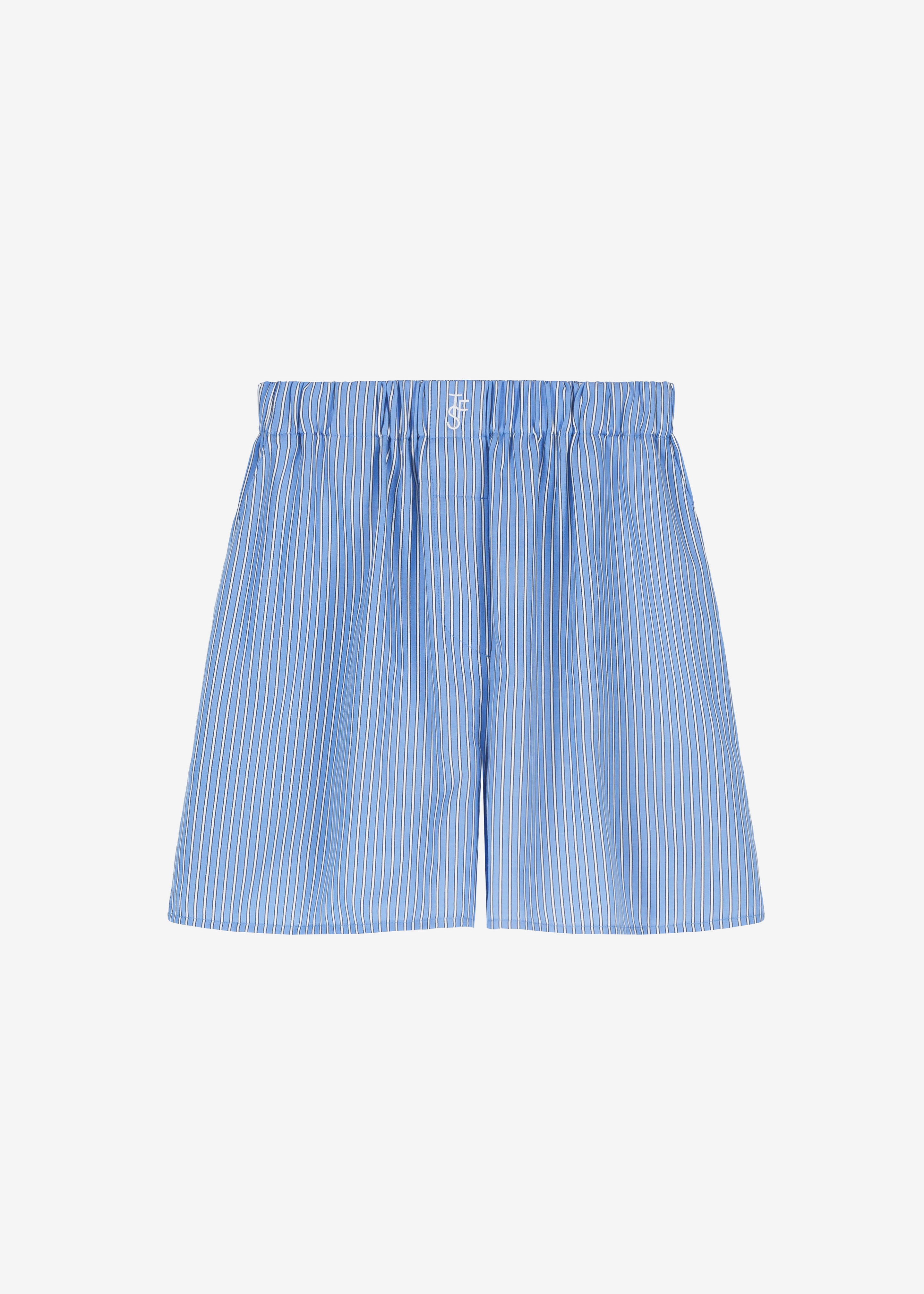 Lui Oxford Boxer Shorts - Light Blue/Black Stripe - 6