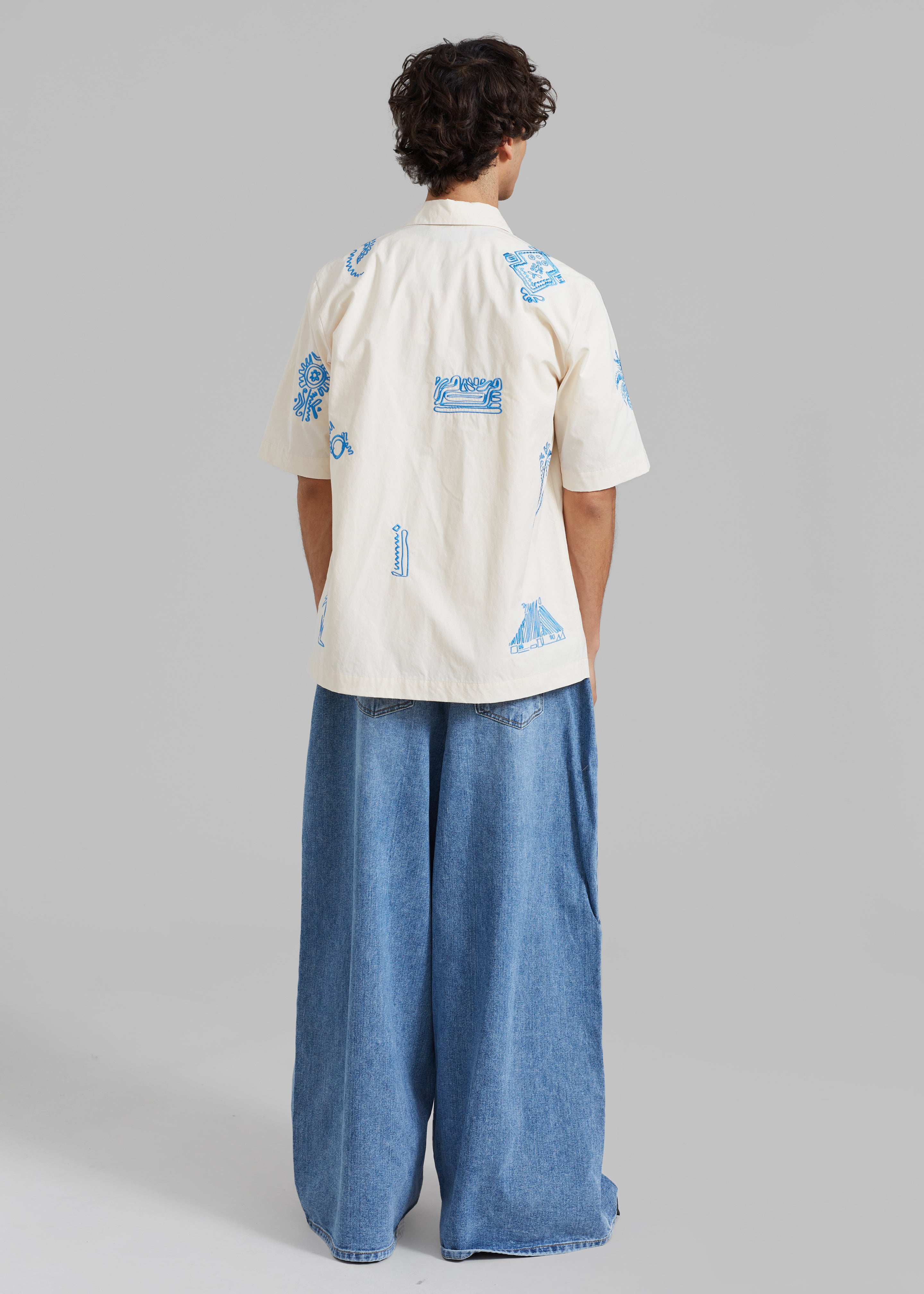 Nanushka Bodil Camp Shirt - Creme - 7