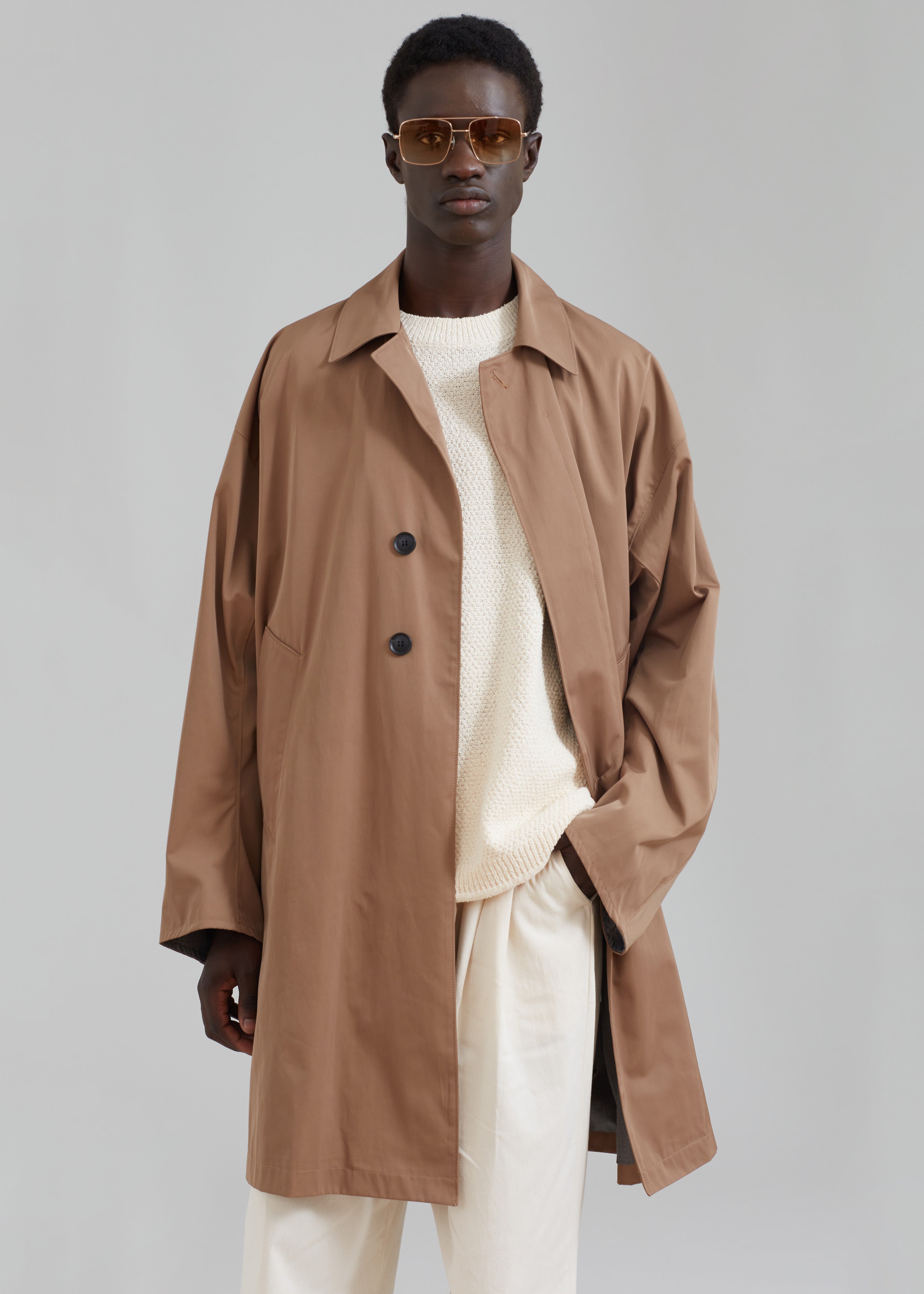 Peter Trench Coat - Beige – The Frankie Shop