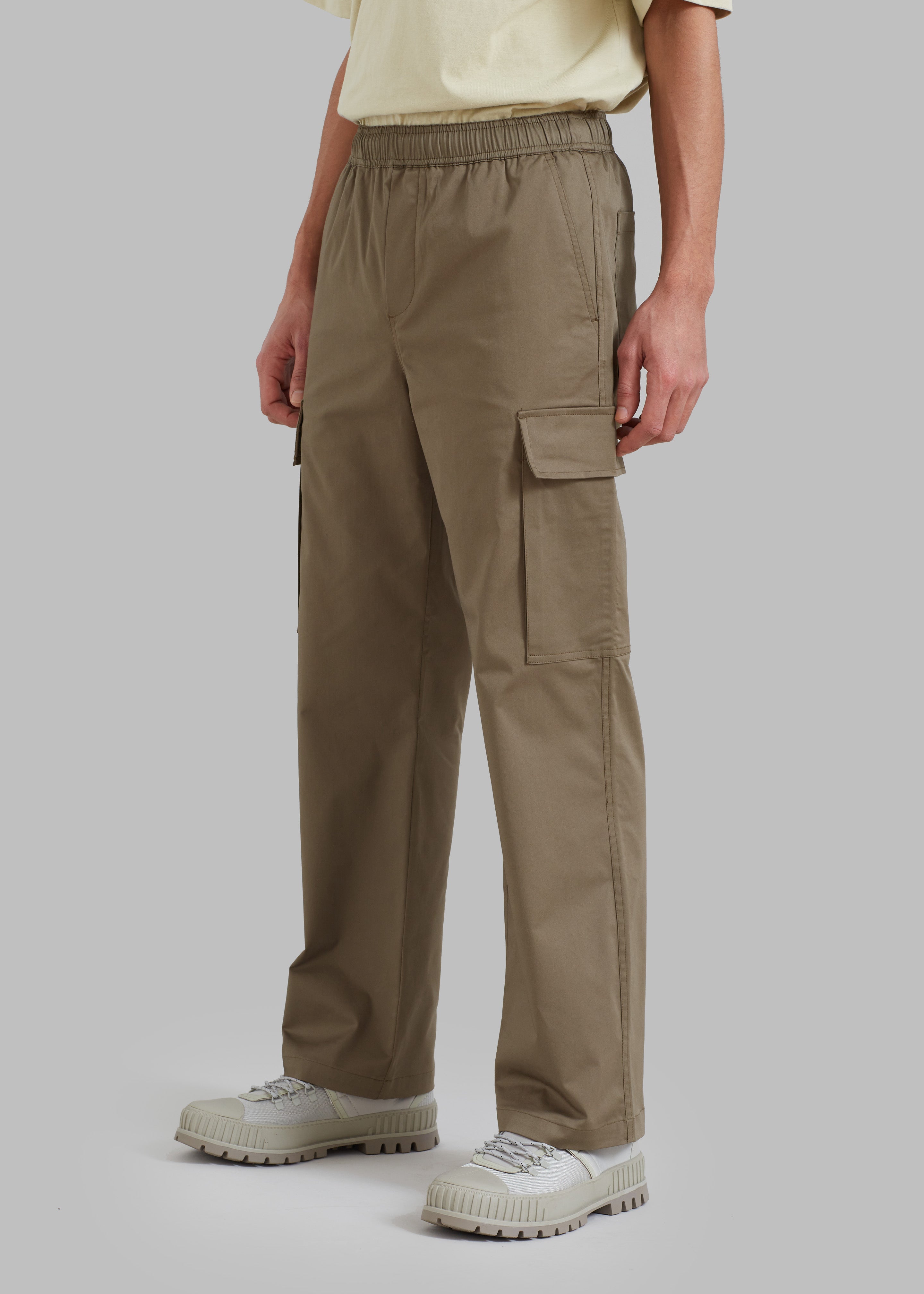 Brown Woven Cargo pants for men in Pakistan