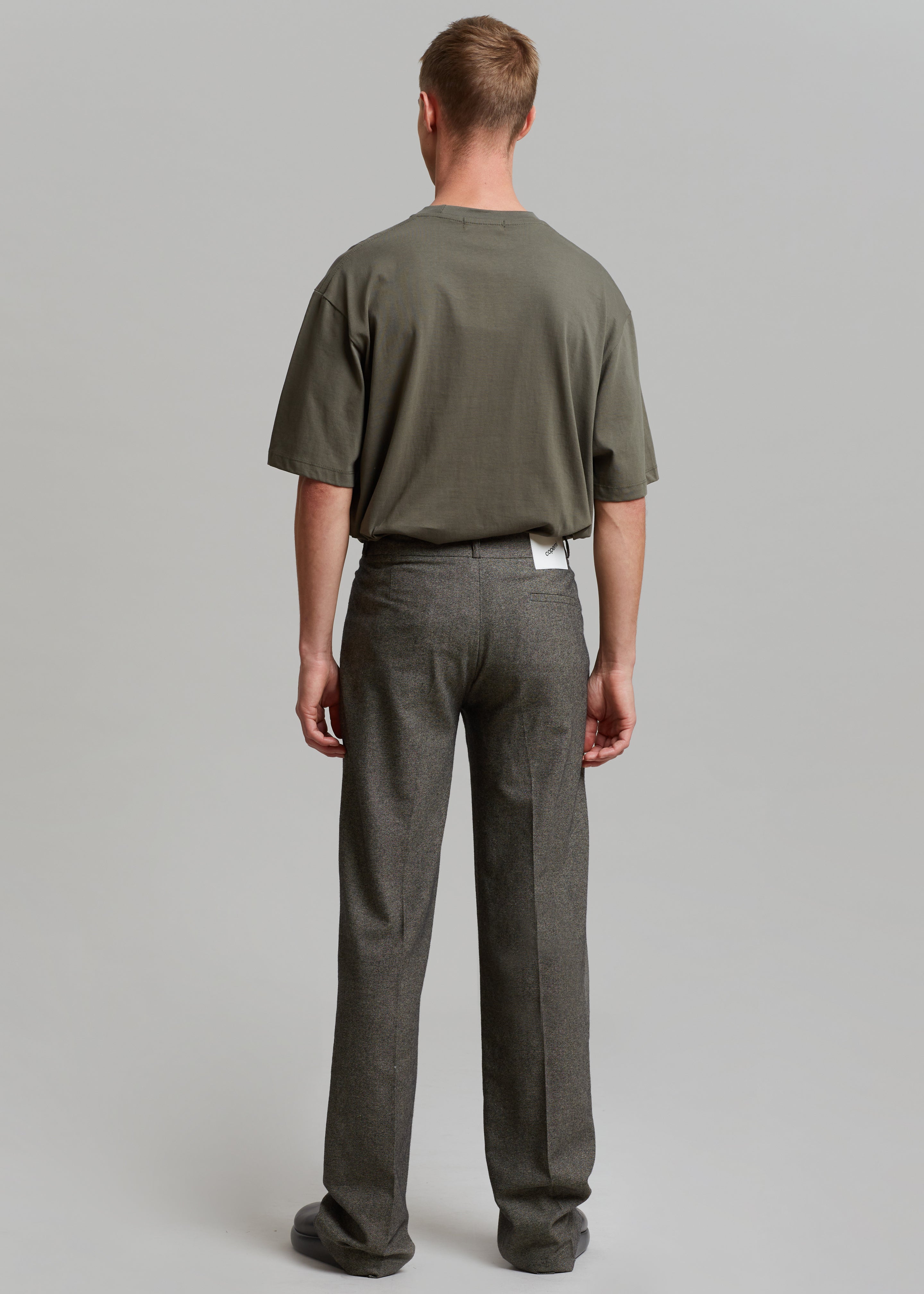 Coperni Low-rise Loose Tailored Trousers - Dark Moss - 7