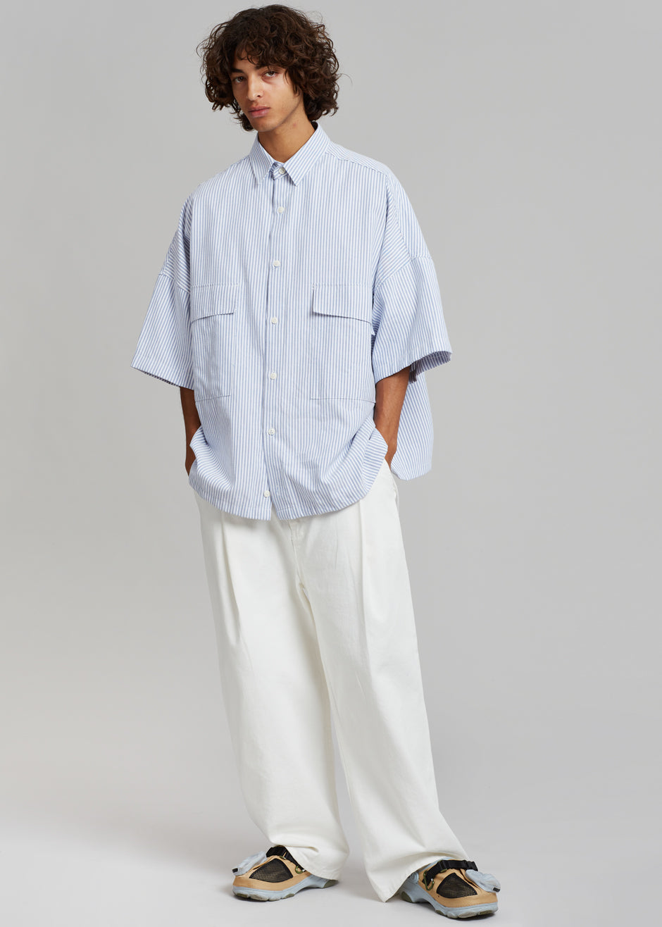 Ethan Pocket Shirt - Blue Stripe - 6