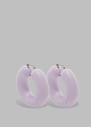 JW Anderson Bumper-Tube Earrings - Lilac