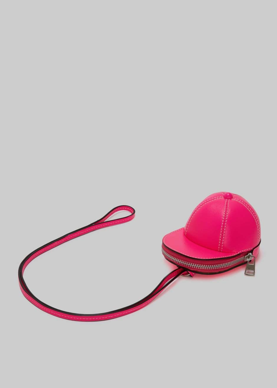 Mini Nylon Pouch in Neon Pink - j.hoffman's