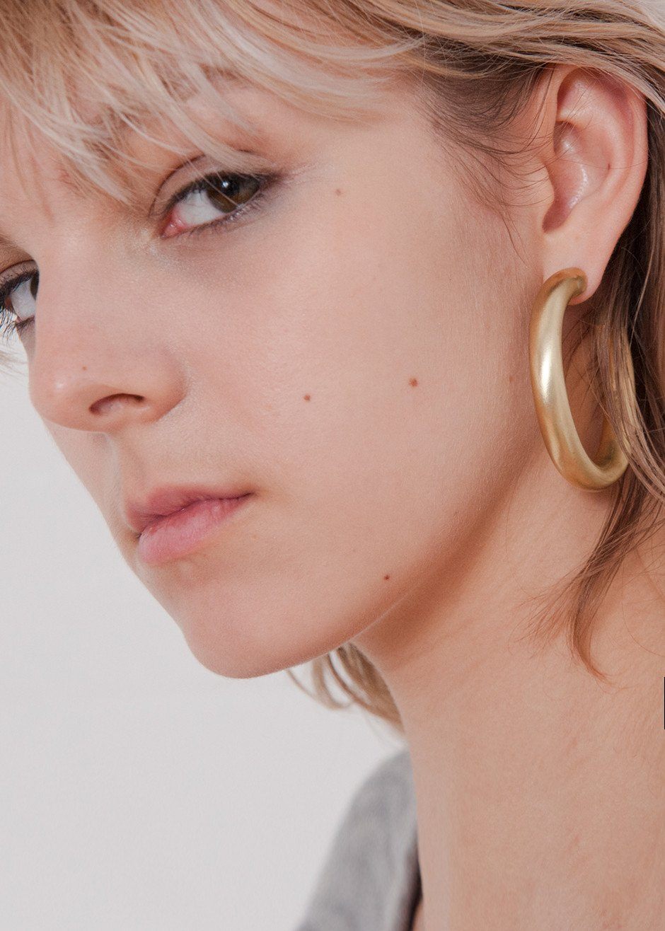 Laura Lombardi Curve Earrings - Gold - 3