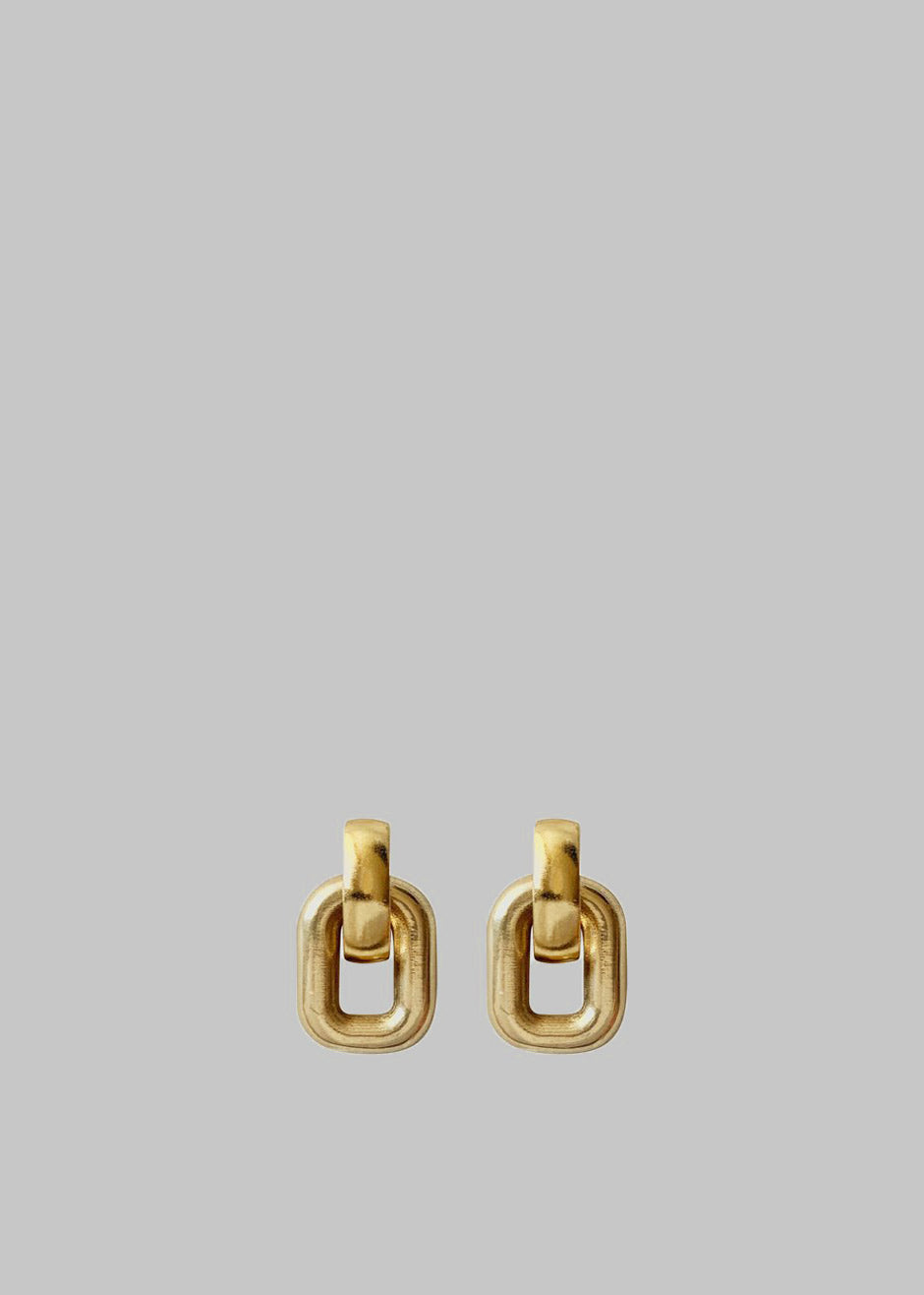 BALENCIAGA XL gold-tone earrings