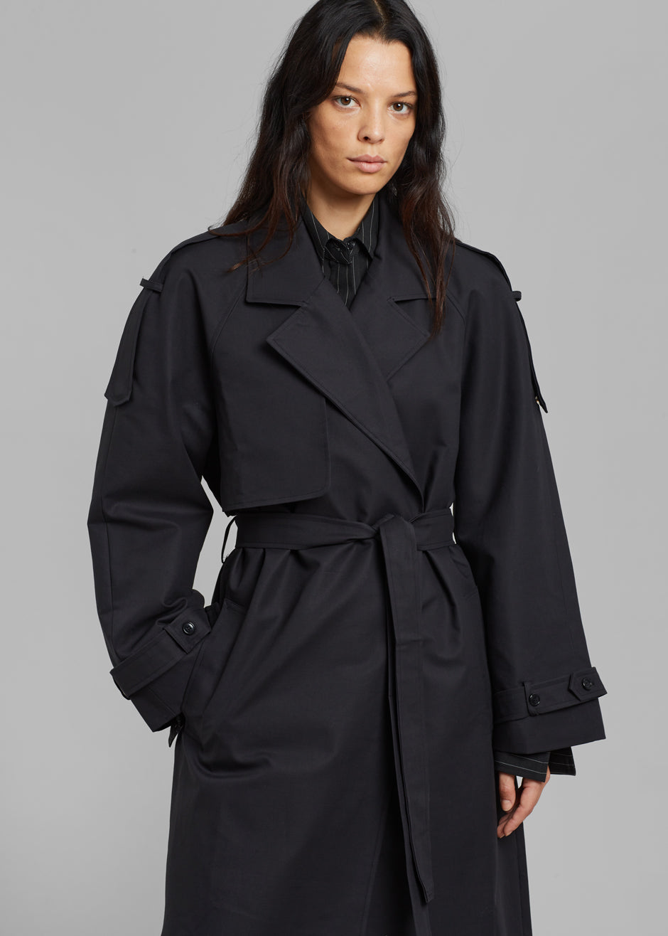 Suzanne Trench Coat - Black - 4