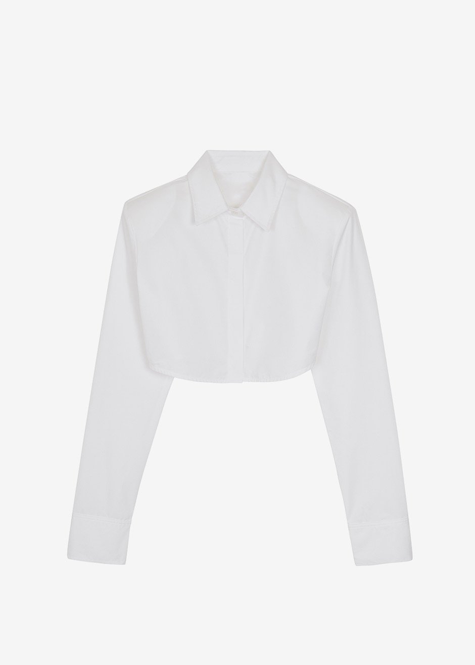 Uma Cropped Shirt - White - 11