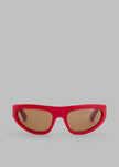 Port Tanger Malick Sunglasses - Incense Red Acetate/Tobacco Lens