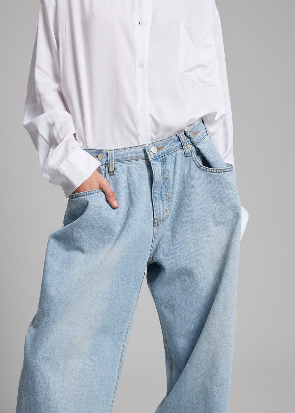 Hayla Denim Pants - Light Wash