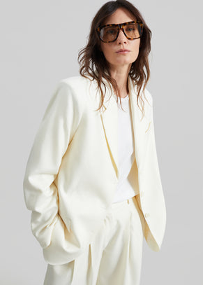 Halser Oversized Blazer - Ivory