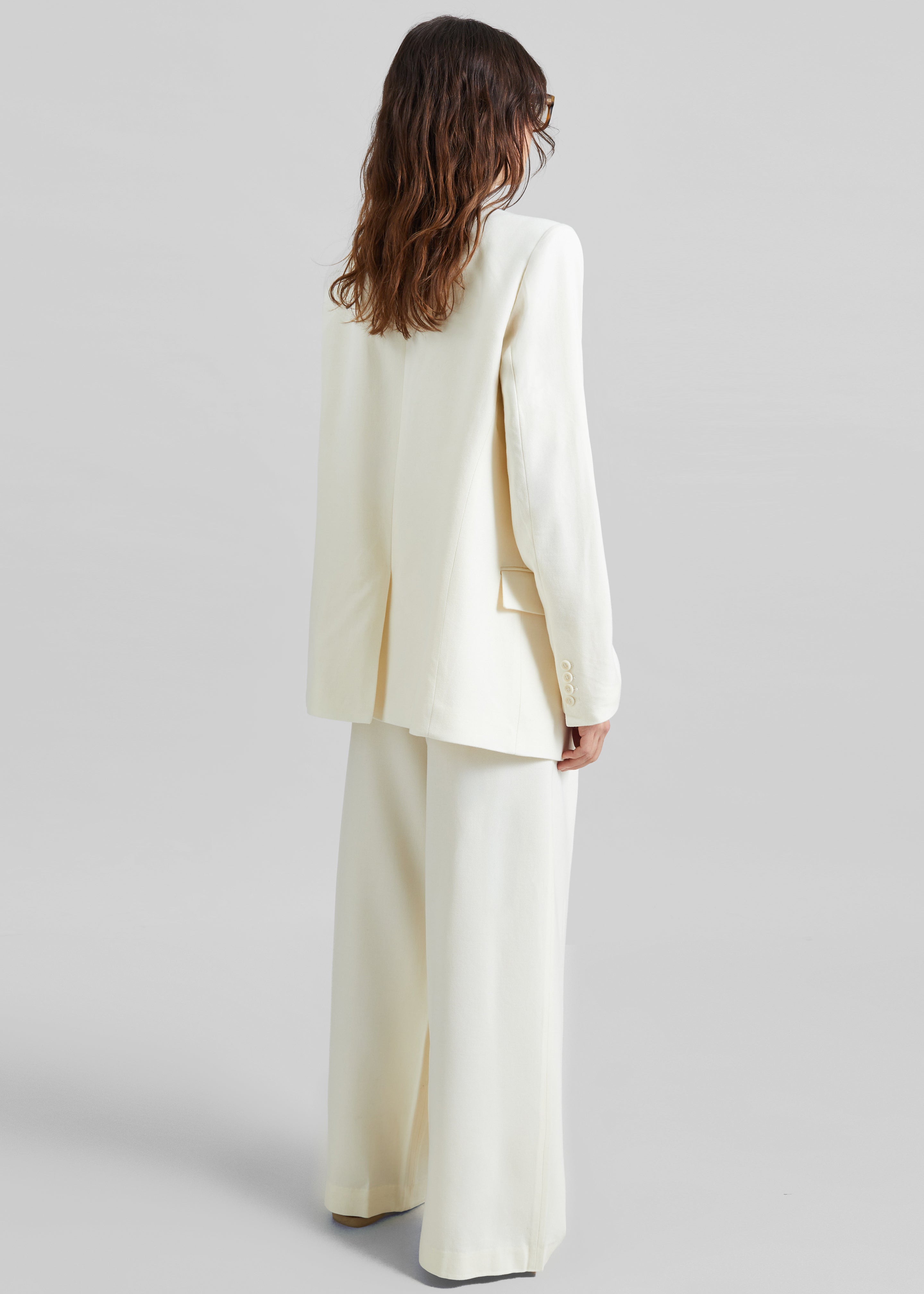 Halser Oversized Blazer - Ivory - 5