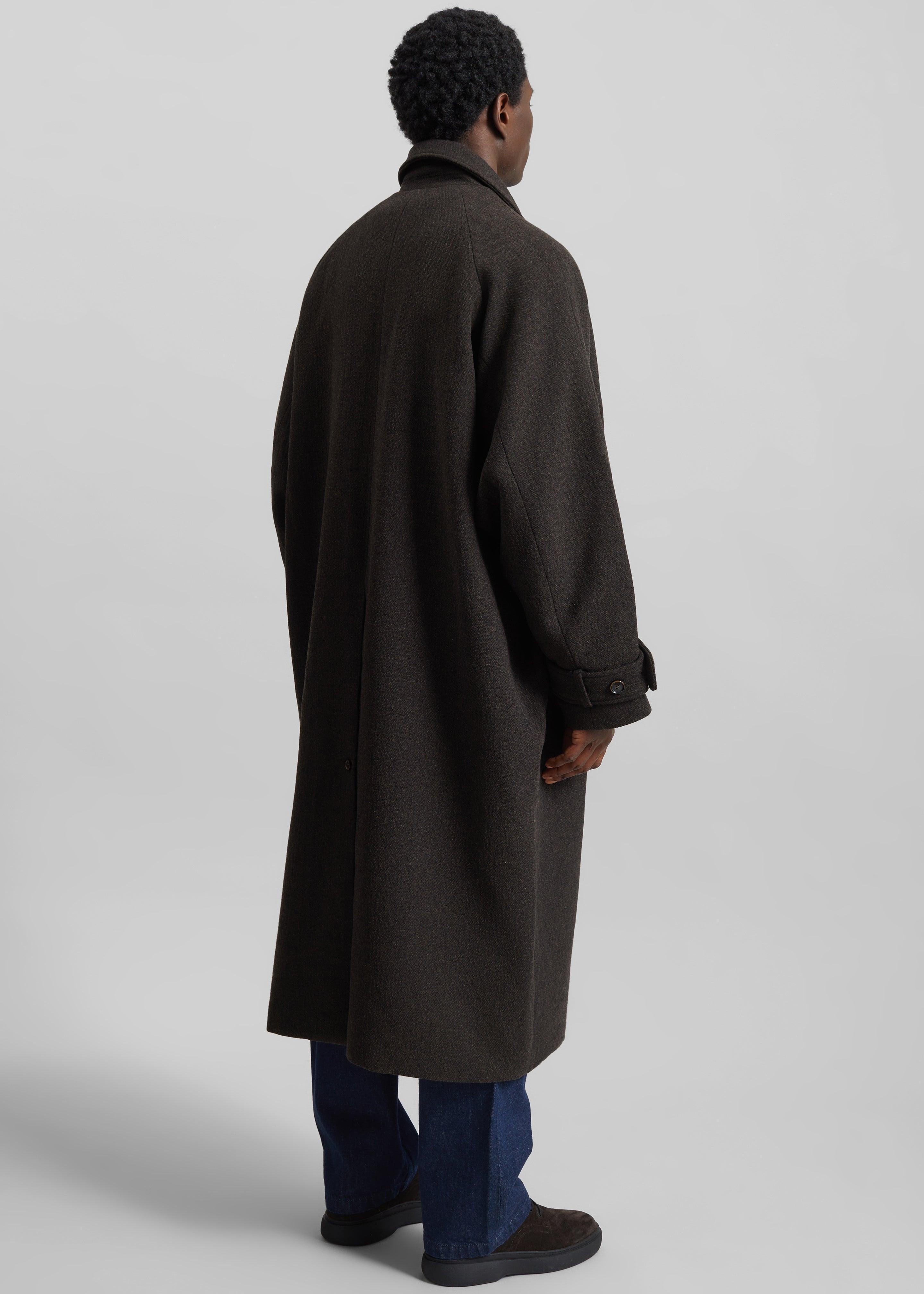 Zach Wool Blend Coat - Brown – The Frankie Shop