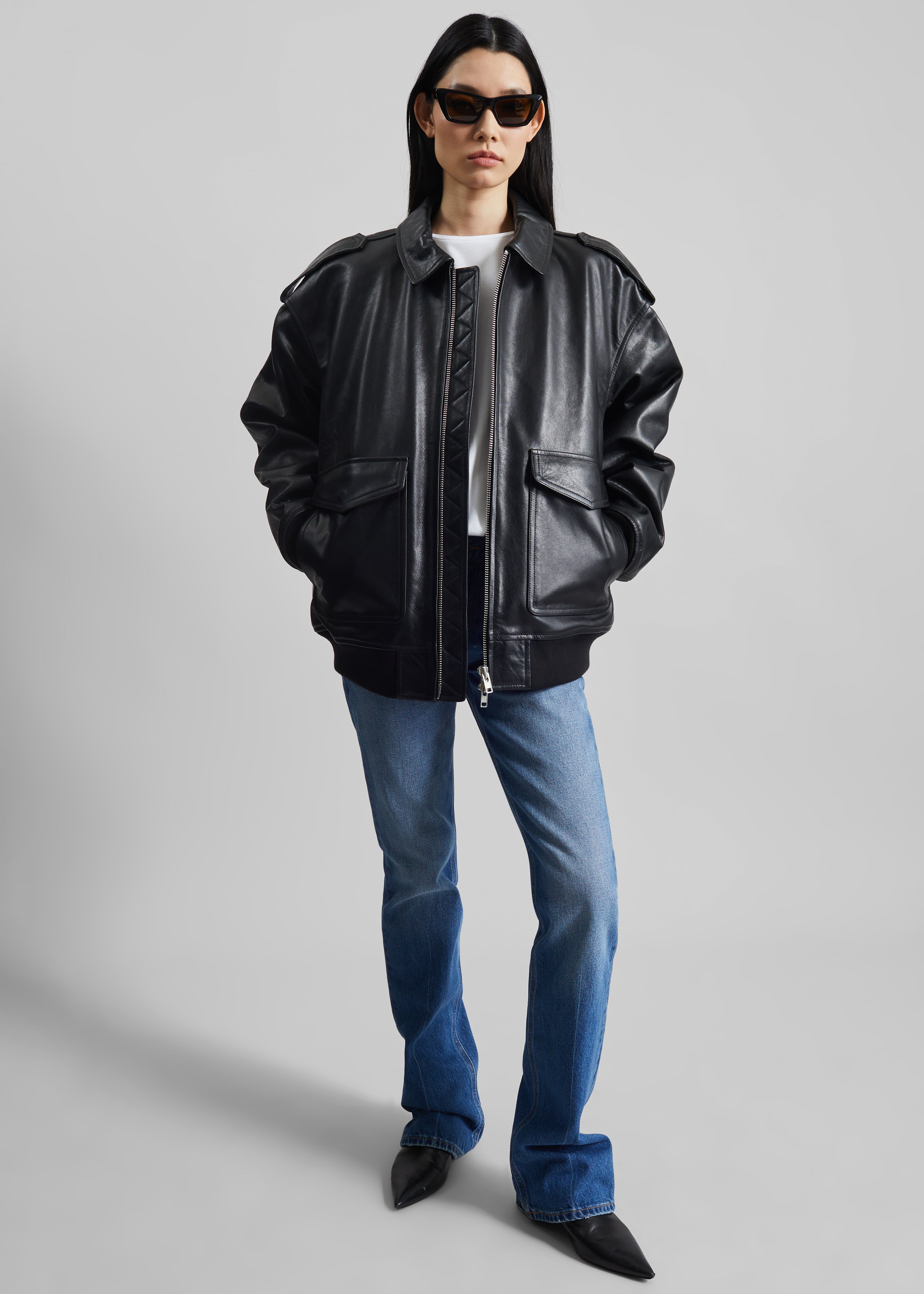 Viper Leather Jacket - Black – The Frankie Shop