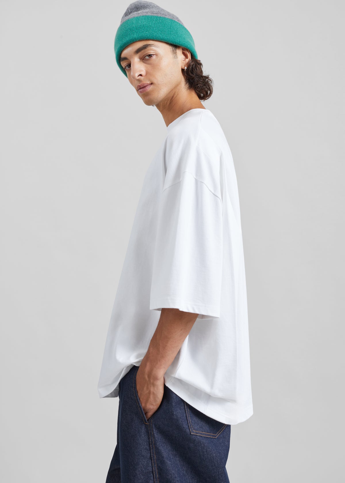 Ruelo Cotton Oversized T-Shirt - White