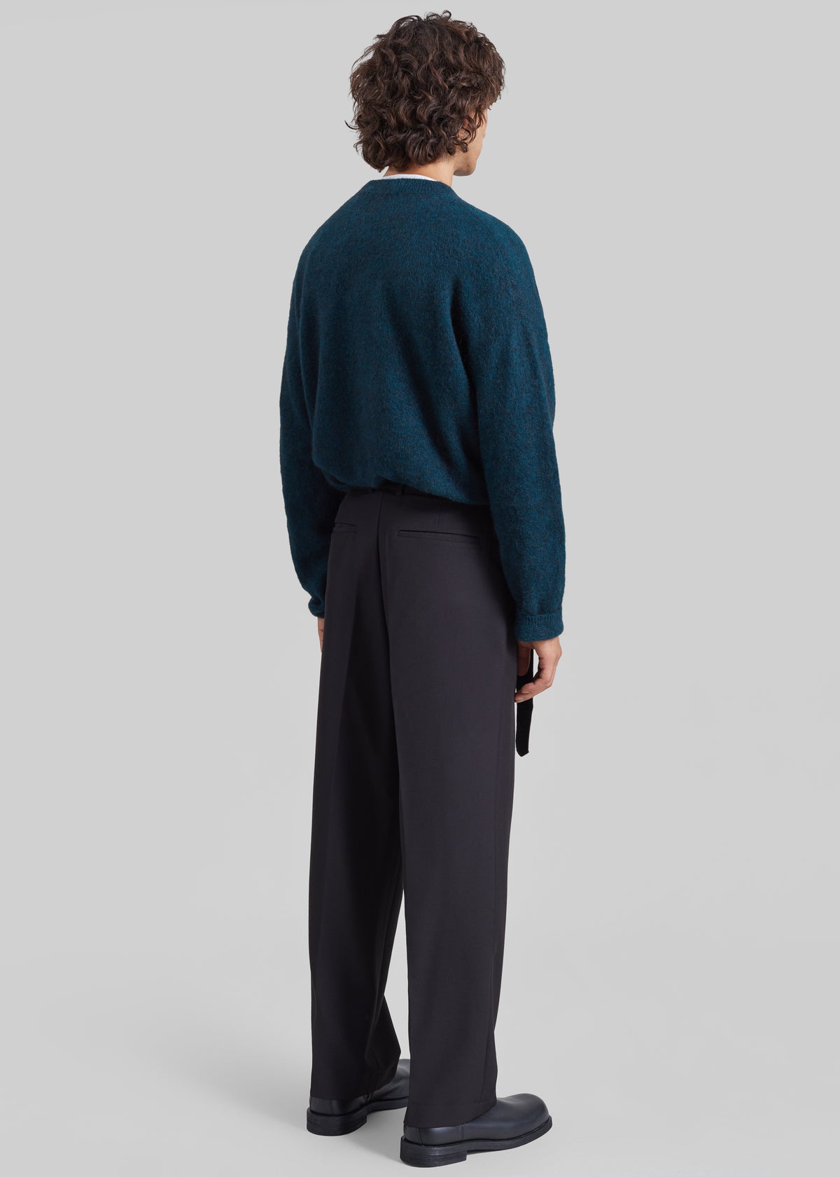 Theury Belted Trousers - Black