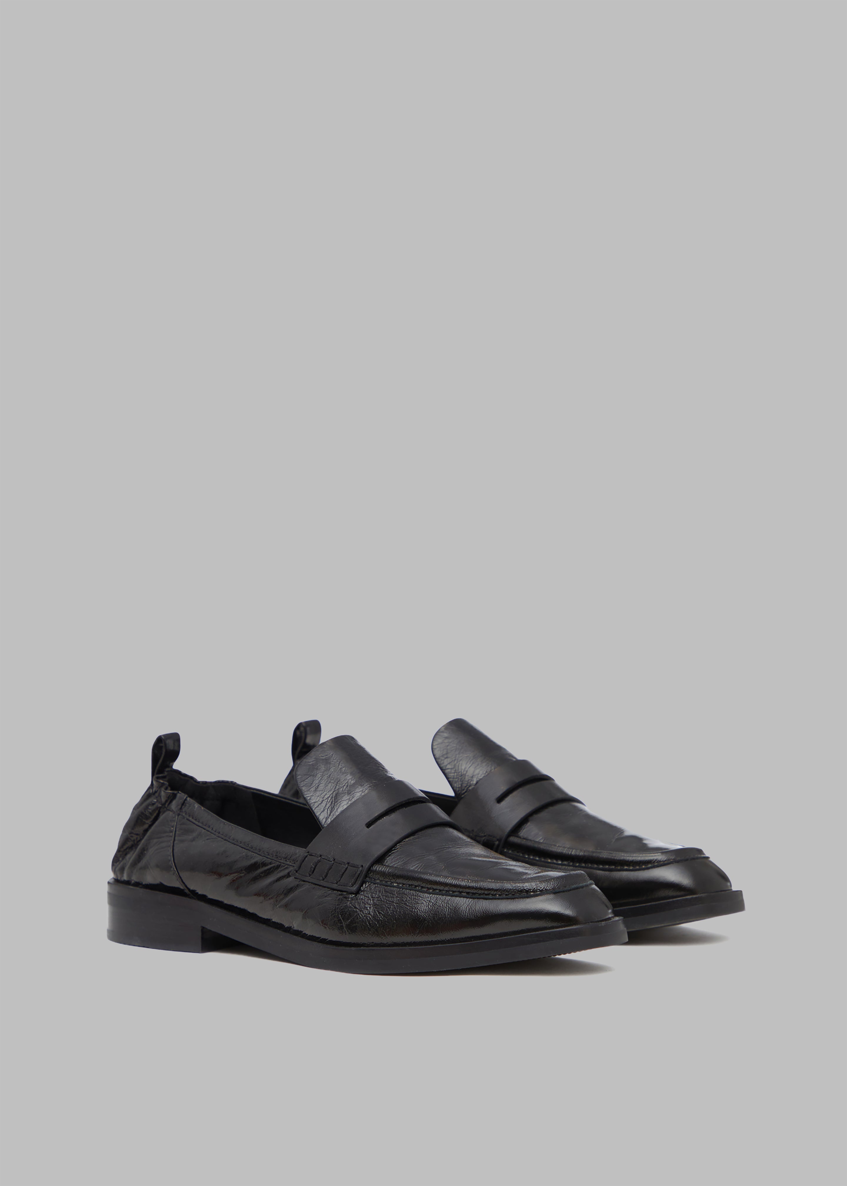 3.1 Phillip Lim Alexa Soft Penny Croco Loafers Black