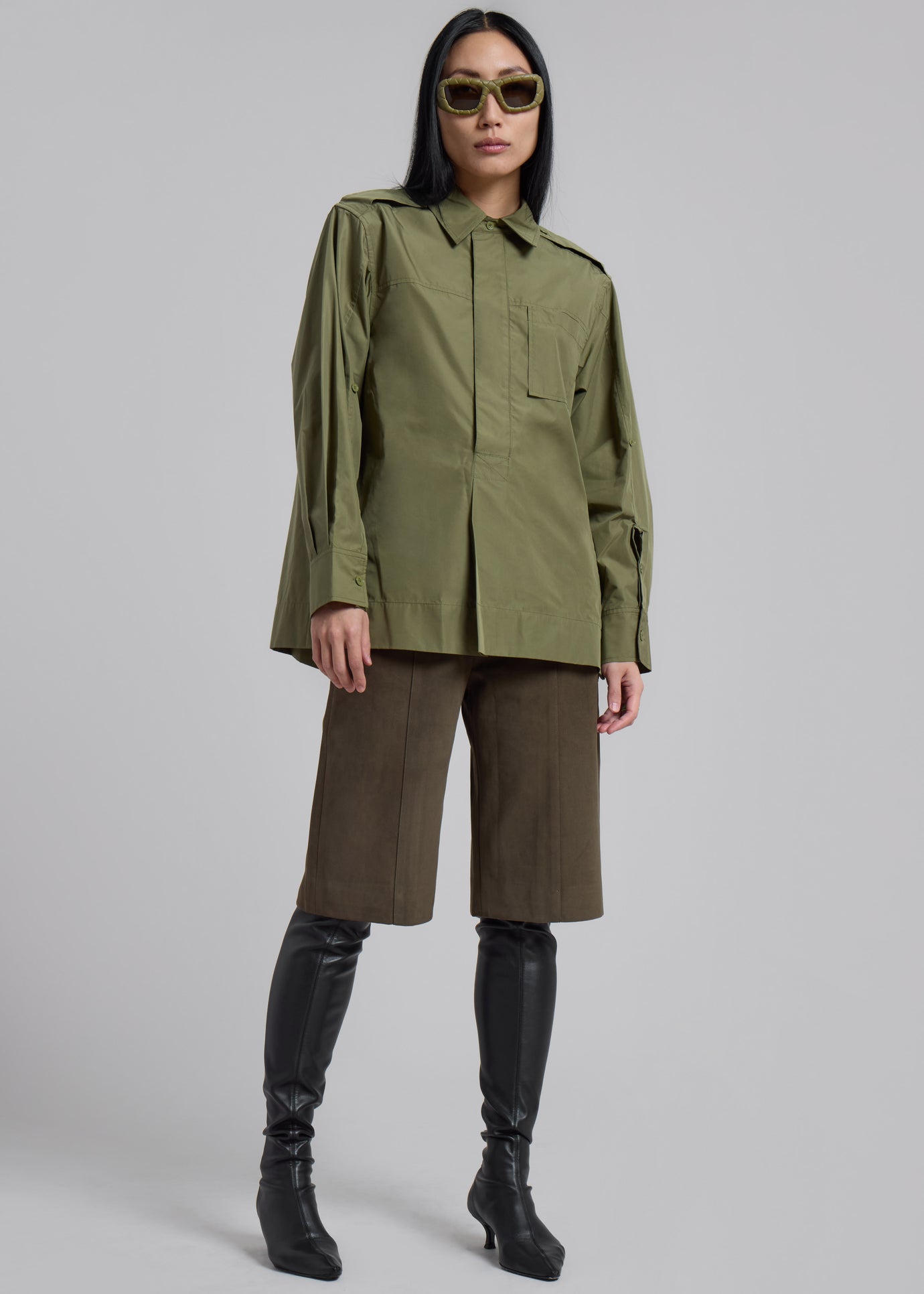 3.1 Phillip Lim Classic Relaxed Shirt - Olive