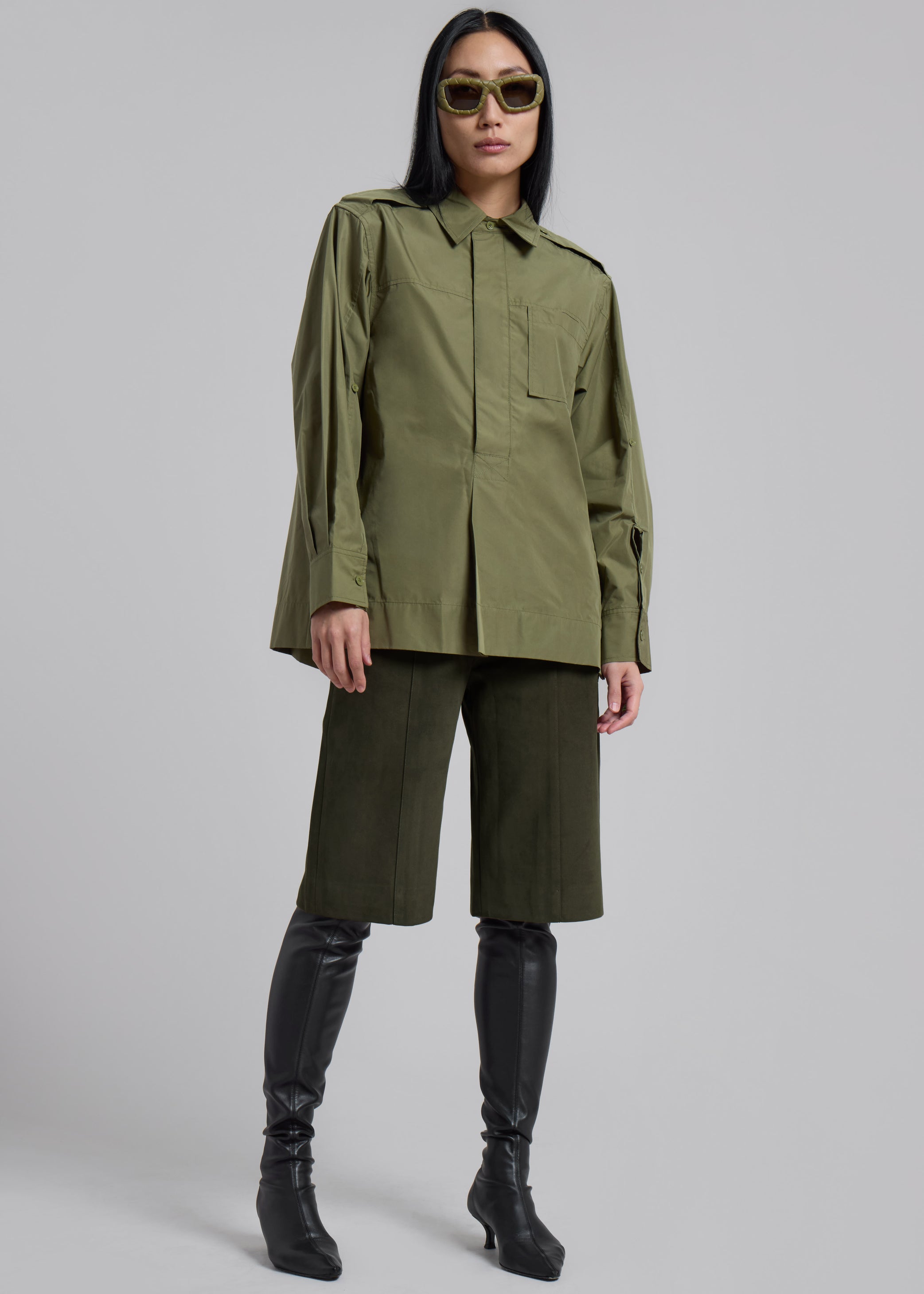 Shop the look image for 3.1 Phillip Lim Classic Relaxed Shirt - Olive