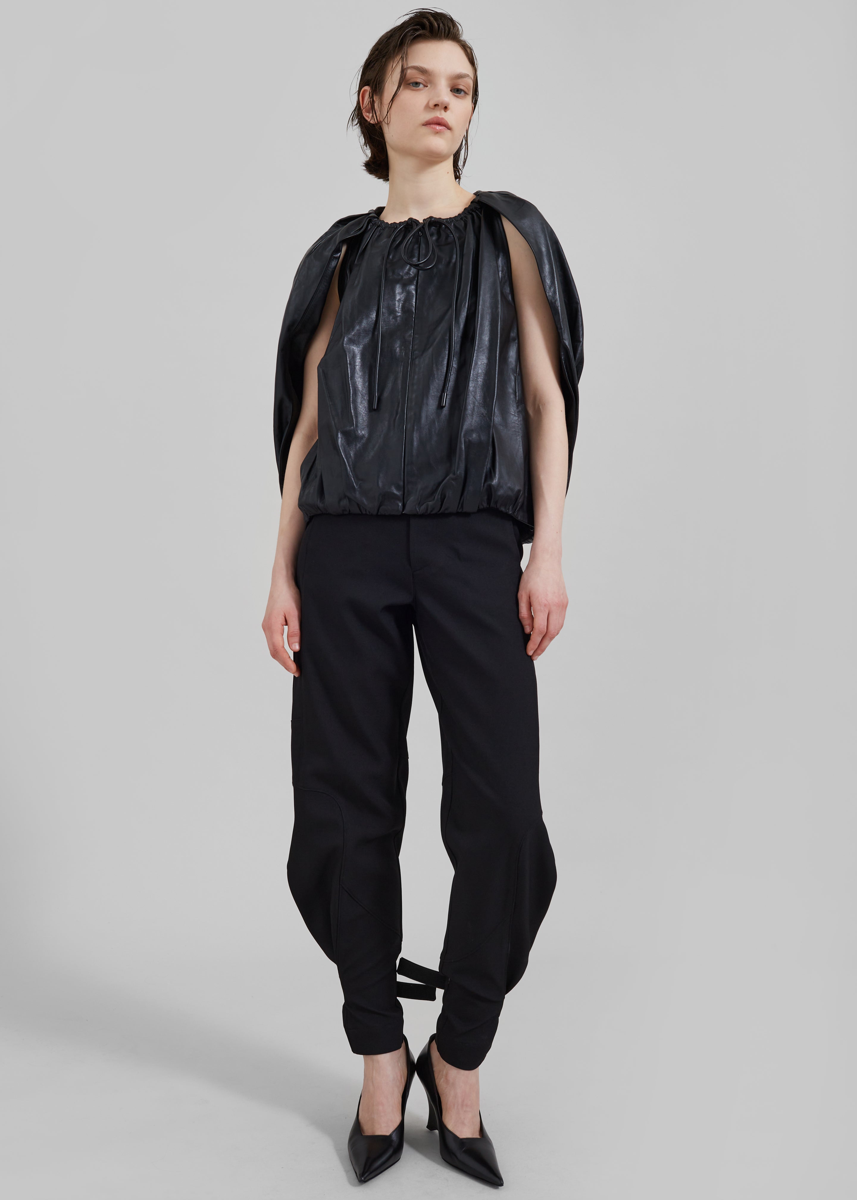 3.1 Phillip Lim Cocoon Zip Top - Black