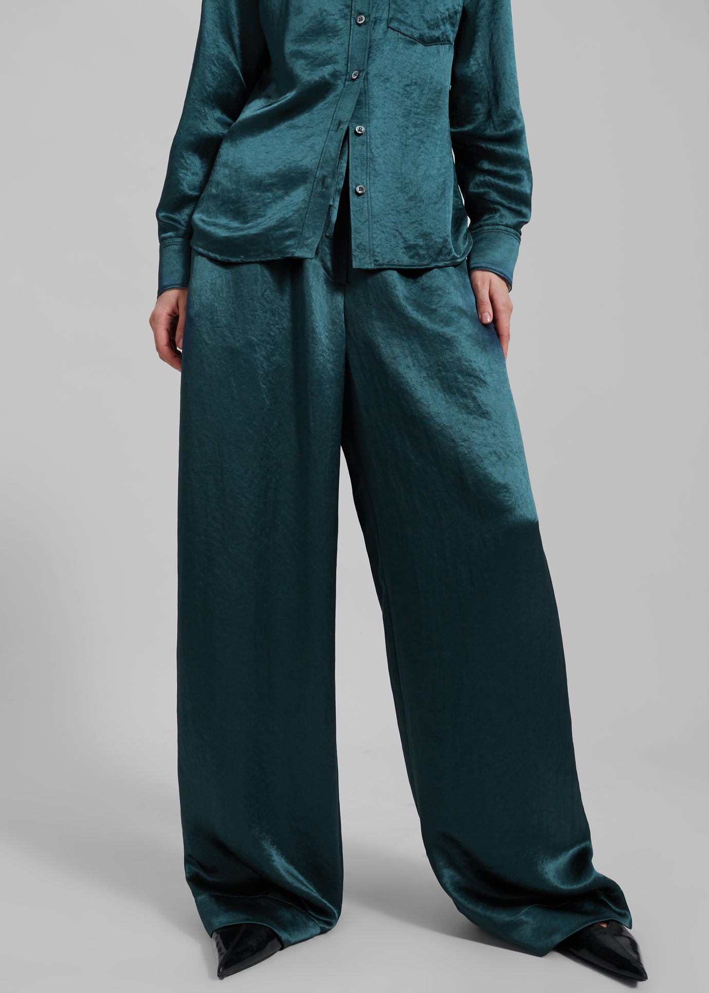 3.1 Phillip Lim Pajama Trousers - Deep Ocean - 1