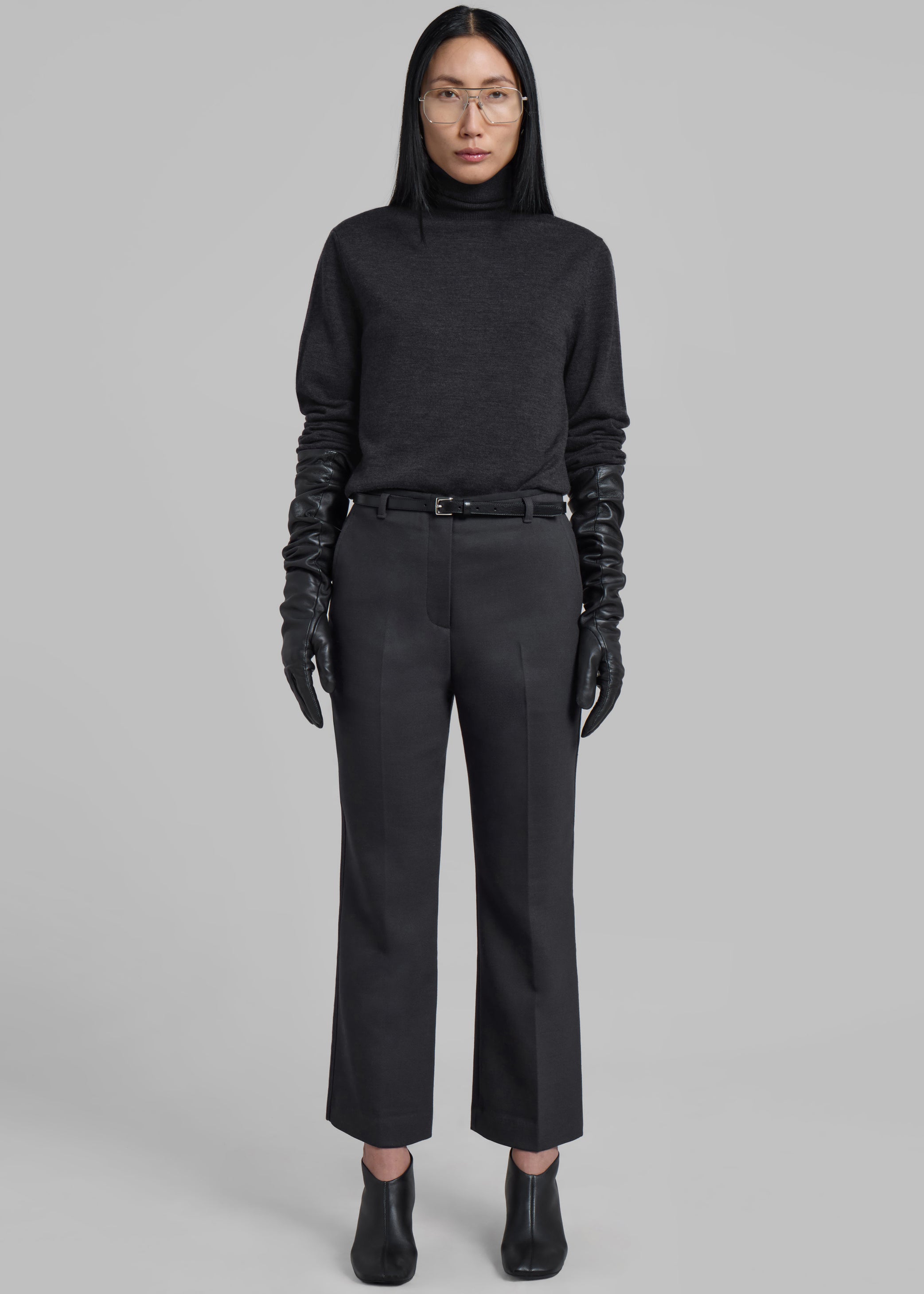 Shop the look image for 3.1 Phillip Lim Slim Kick Flare Trousers - Ink