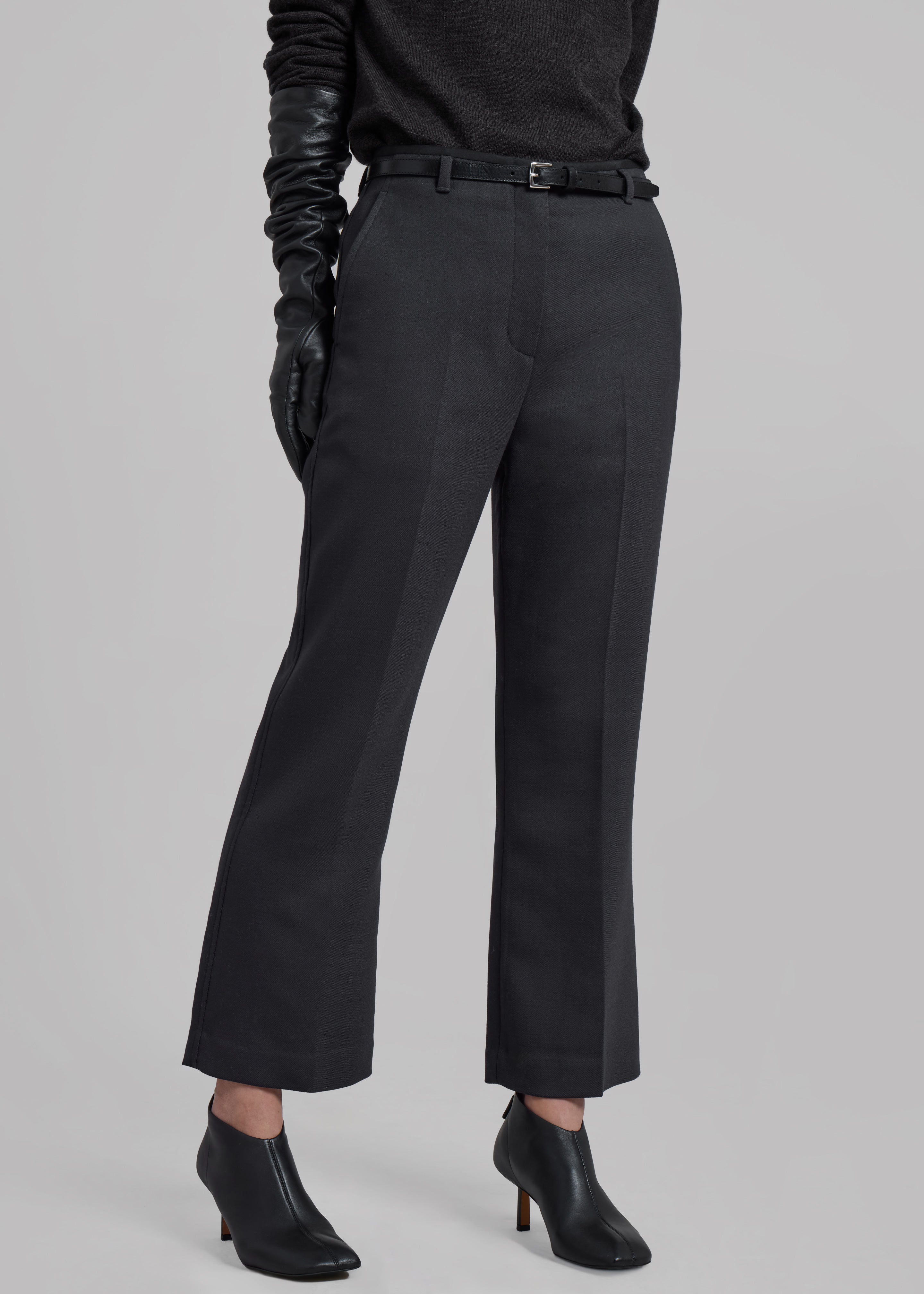 3.1 Phillip Lim Slim Kick Flare Trousers - Ink - 5