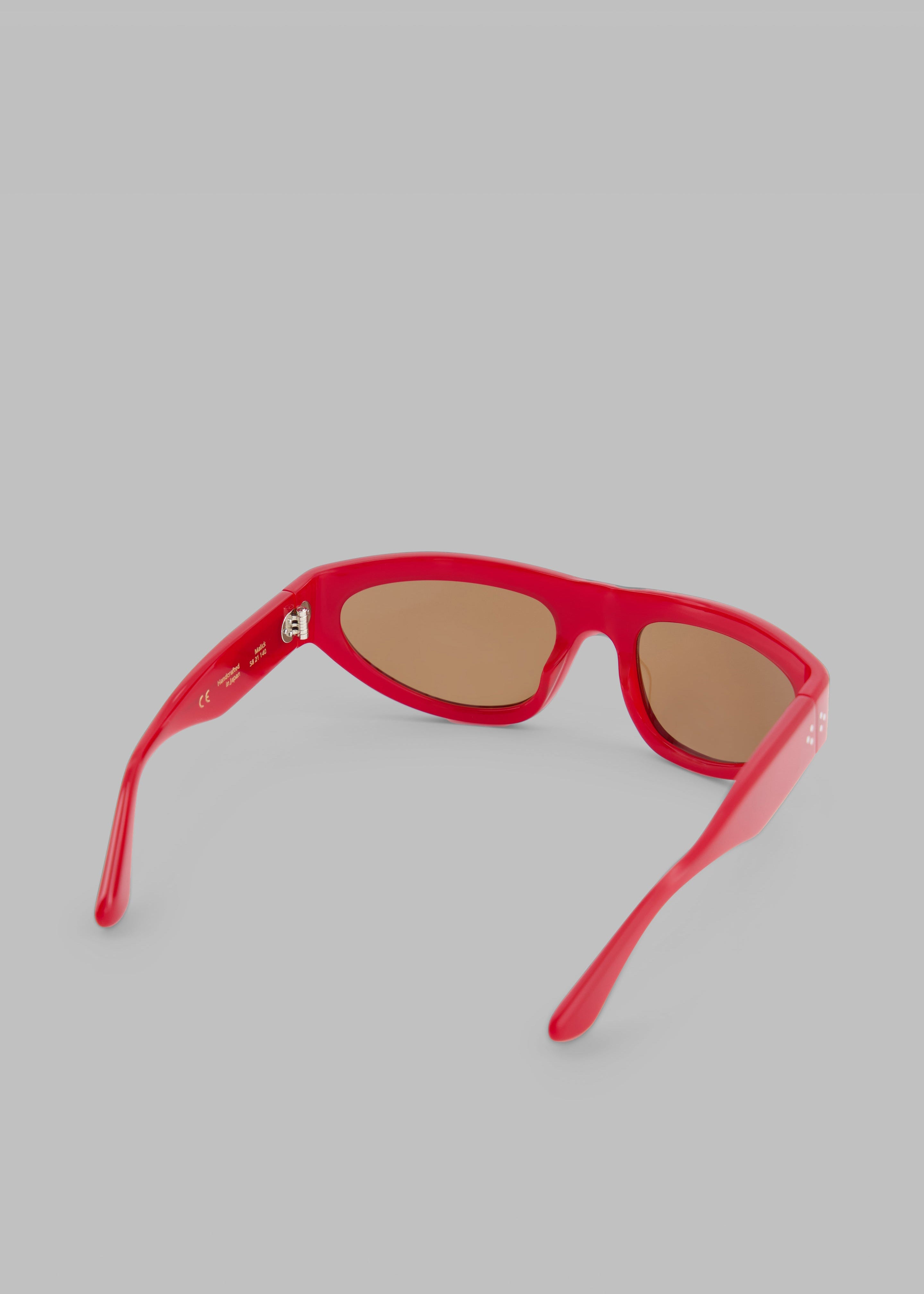 Port Tanger Malick Sunglasses - Incense Red Acetate/Tobacco Lens - 6