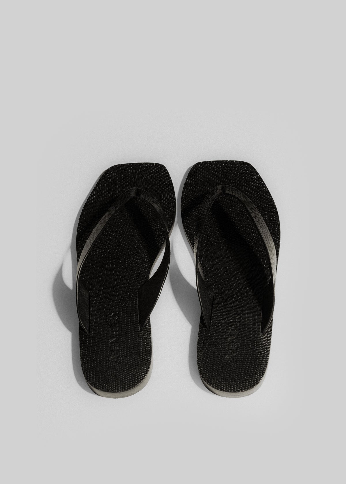 A.Emery The Kinto Sandals - Black Embossed Lizard - 5