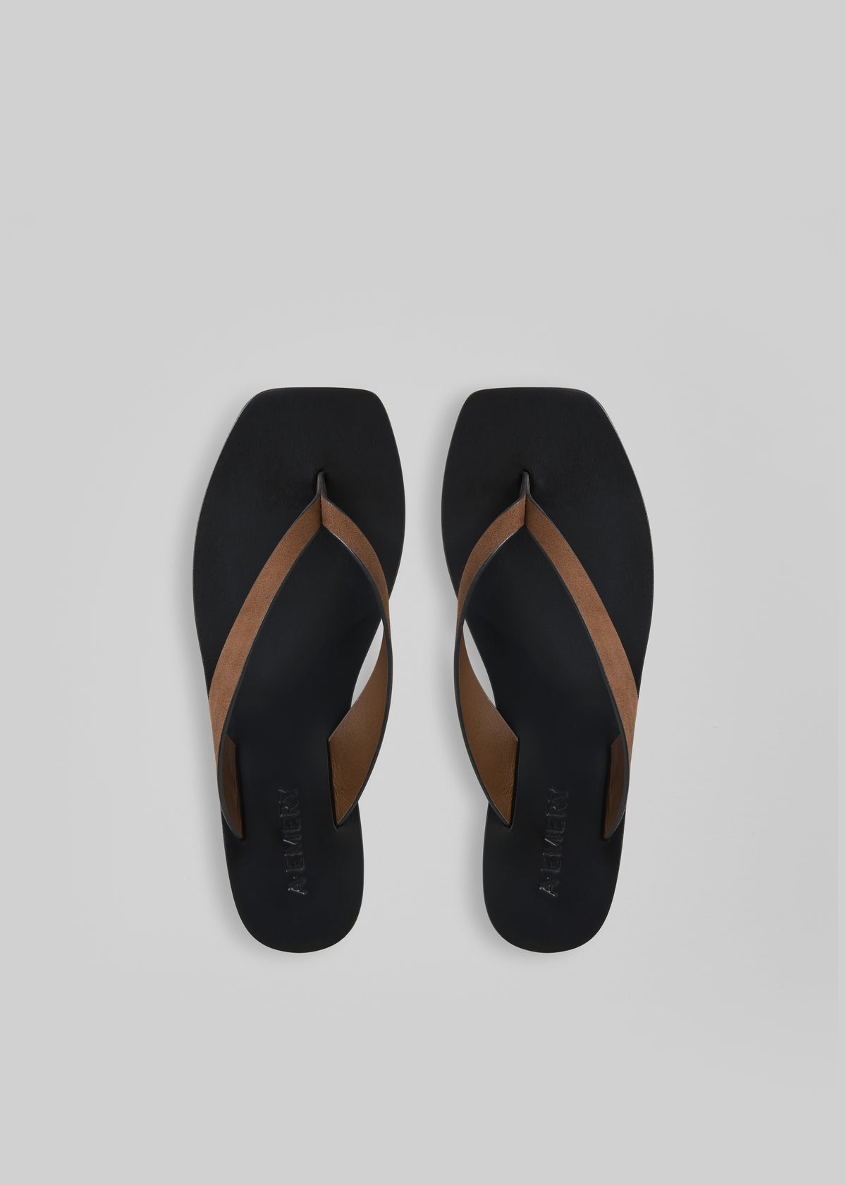 A.Emery Kinto Sandals - Chestnut Suede/Black - 3