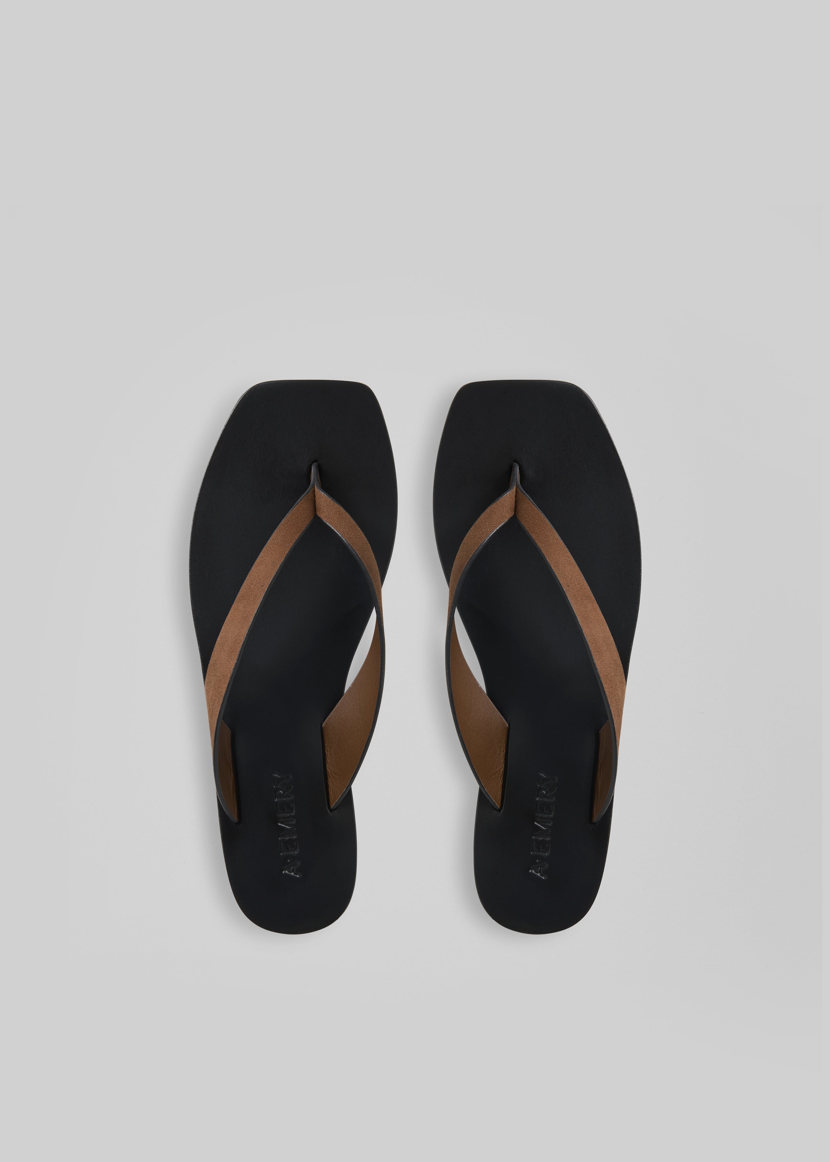 A.Emery Kinto Sandals - Chestnut Suede/Black - 3