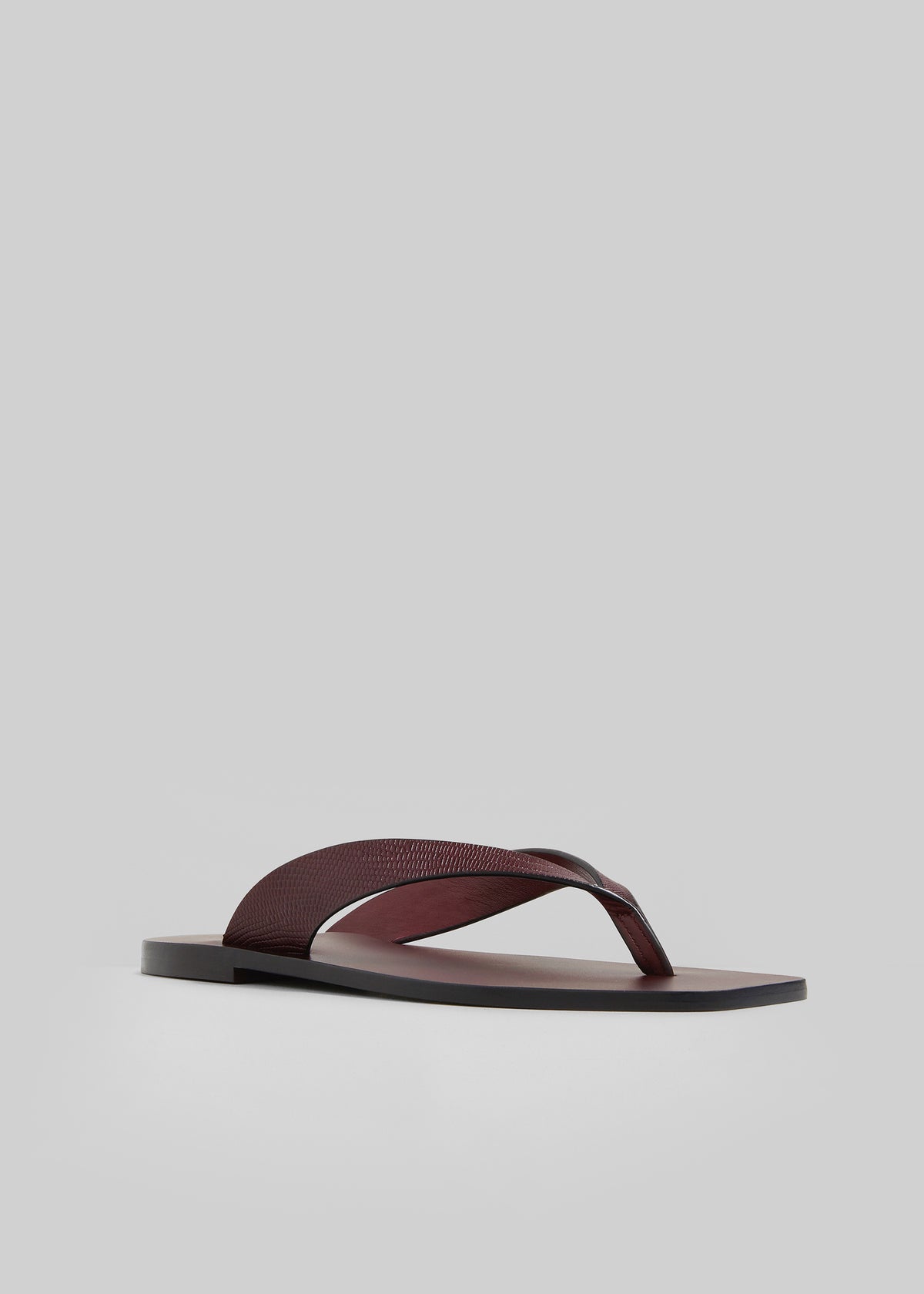 A.Emery The Kinto Sandals - Mulberry Embossed Lizard - 4