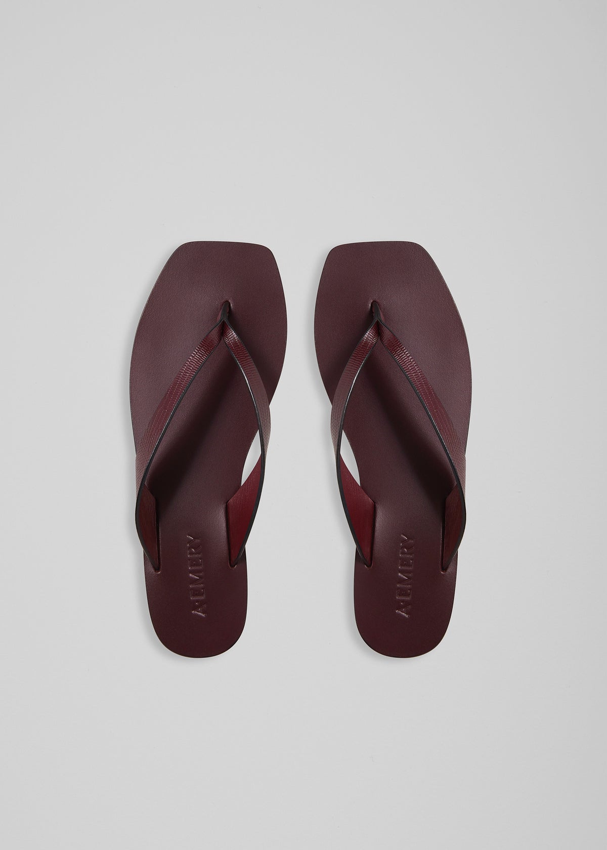 A.Emery The Kinto Sandals - Mulberry Embossed Lizard - 1