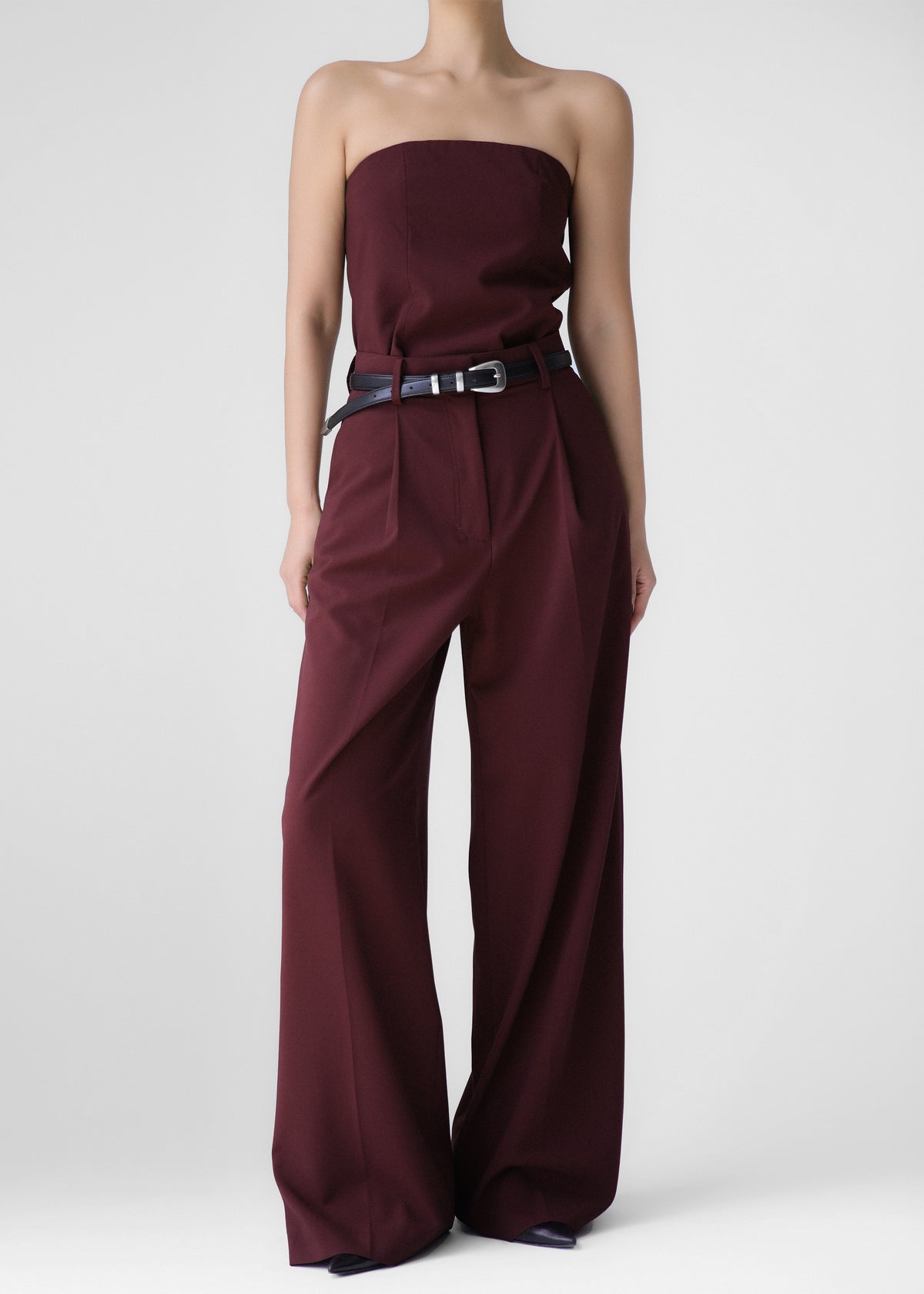 Abbie Trousers - Burgundy The Frankie Shop Abbie Trousers - Burgundy The Frankie Shop