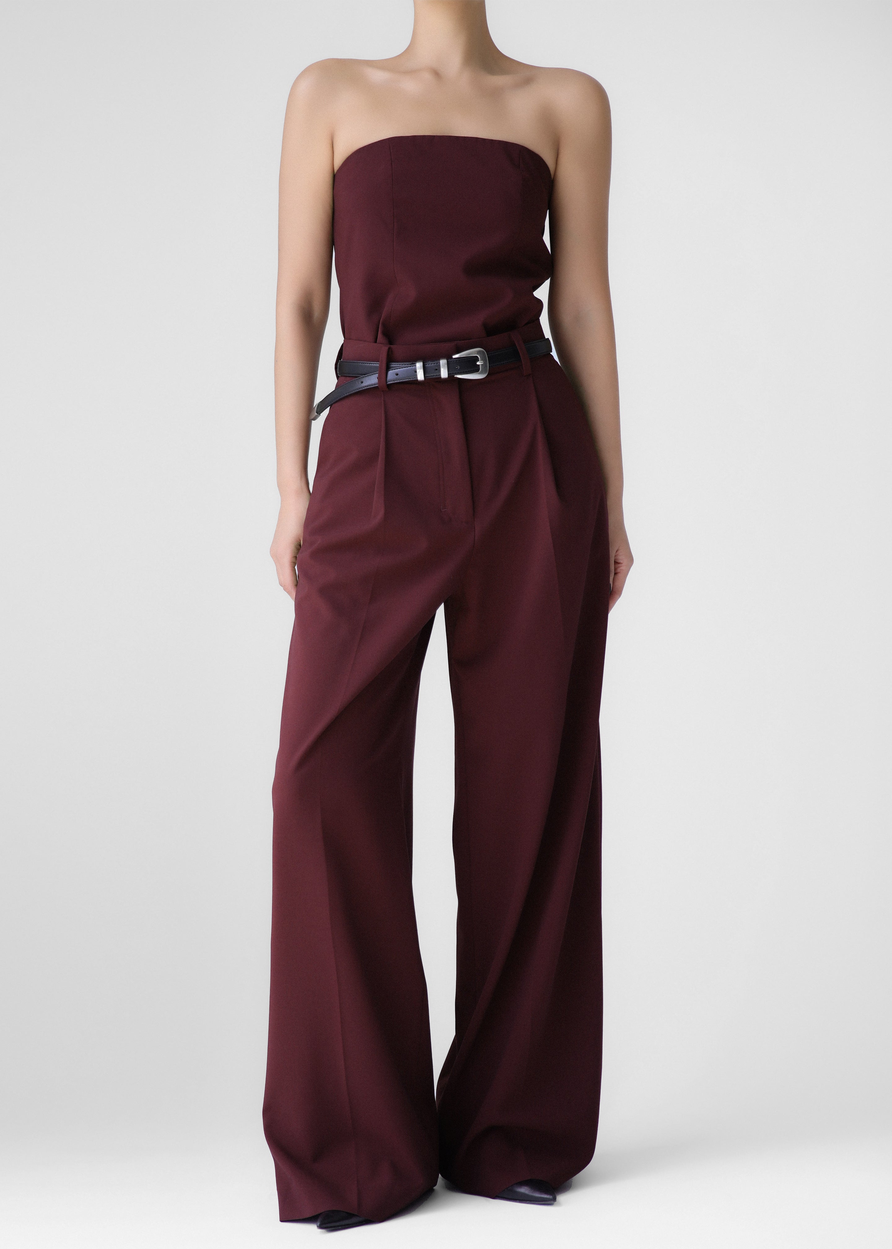 Abbie Trousers - Burgundy - 1