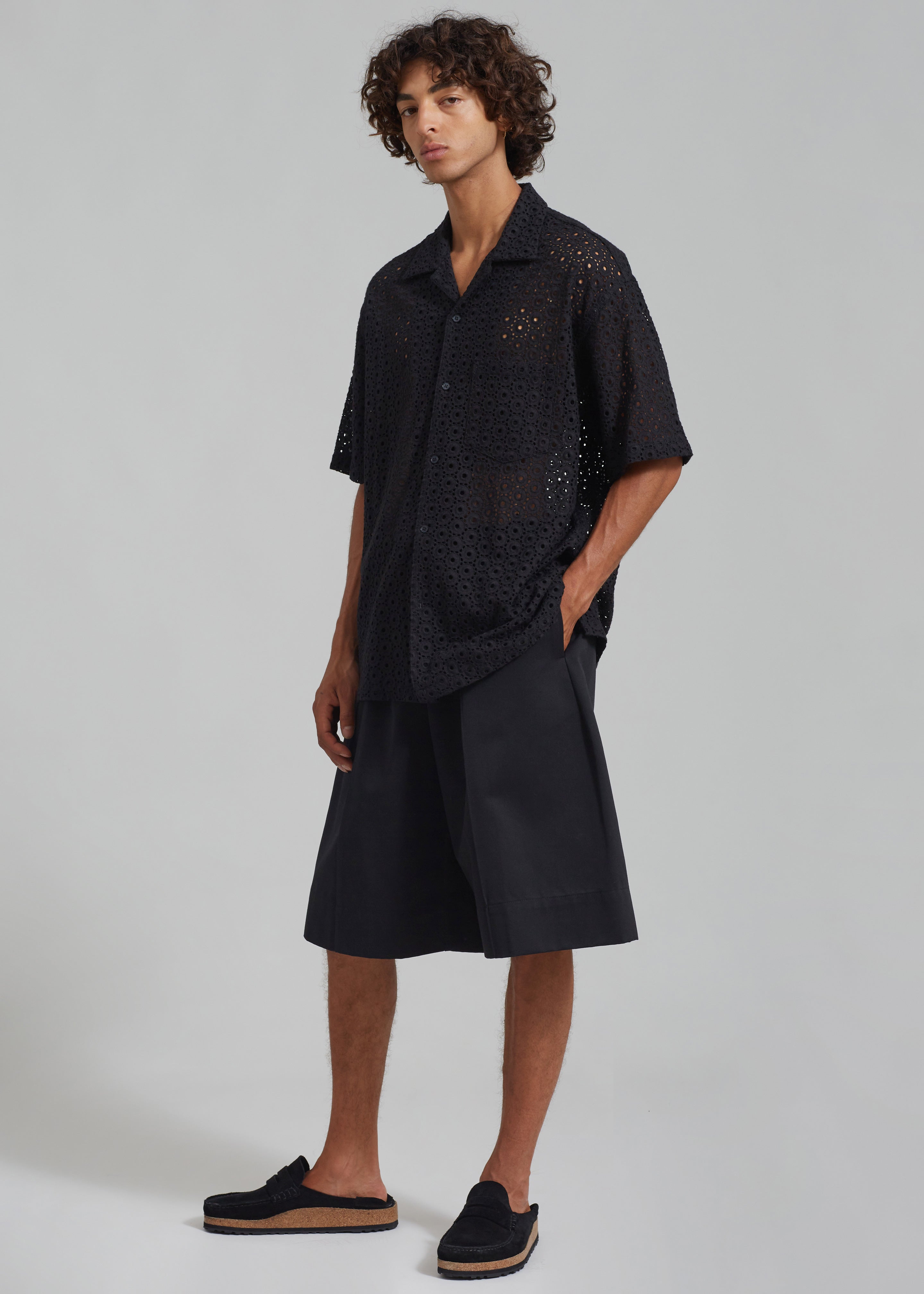 Adan Bermuda Shorts - Black - 7