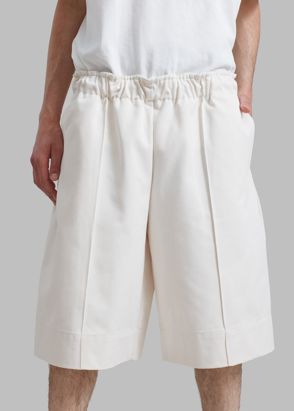 Adan Bermuda Shorts - Cream - 1