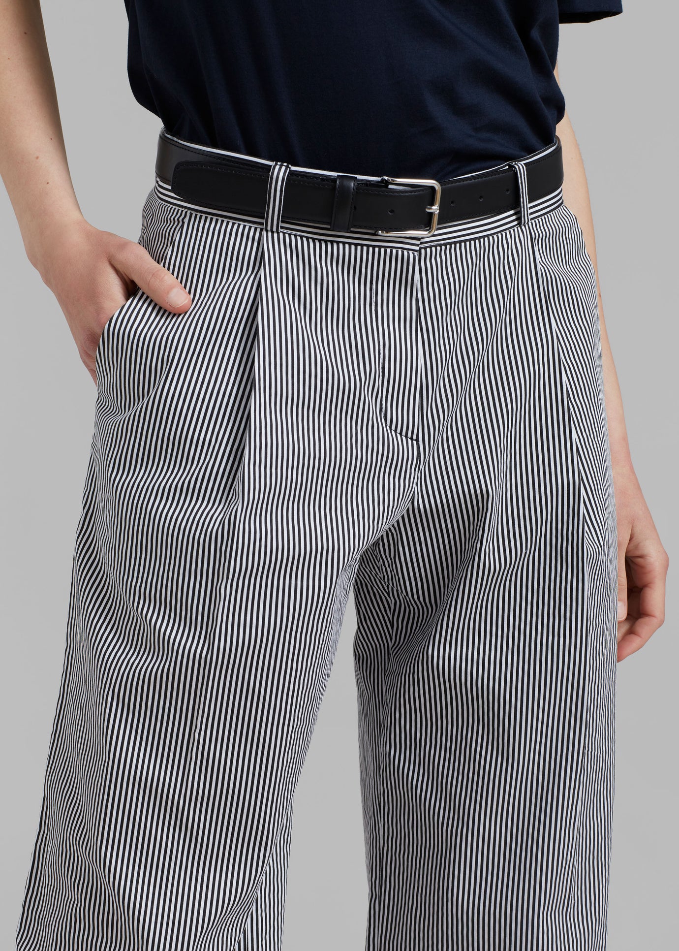 Addison Pants - Black Stripe - 1