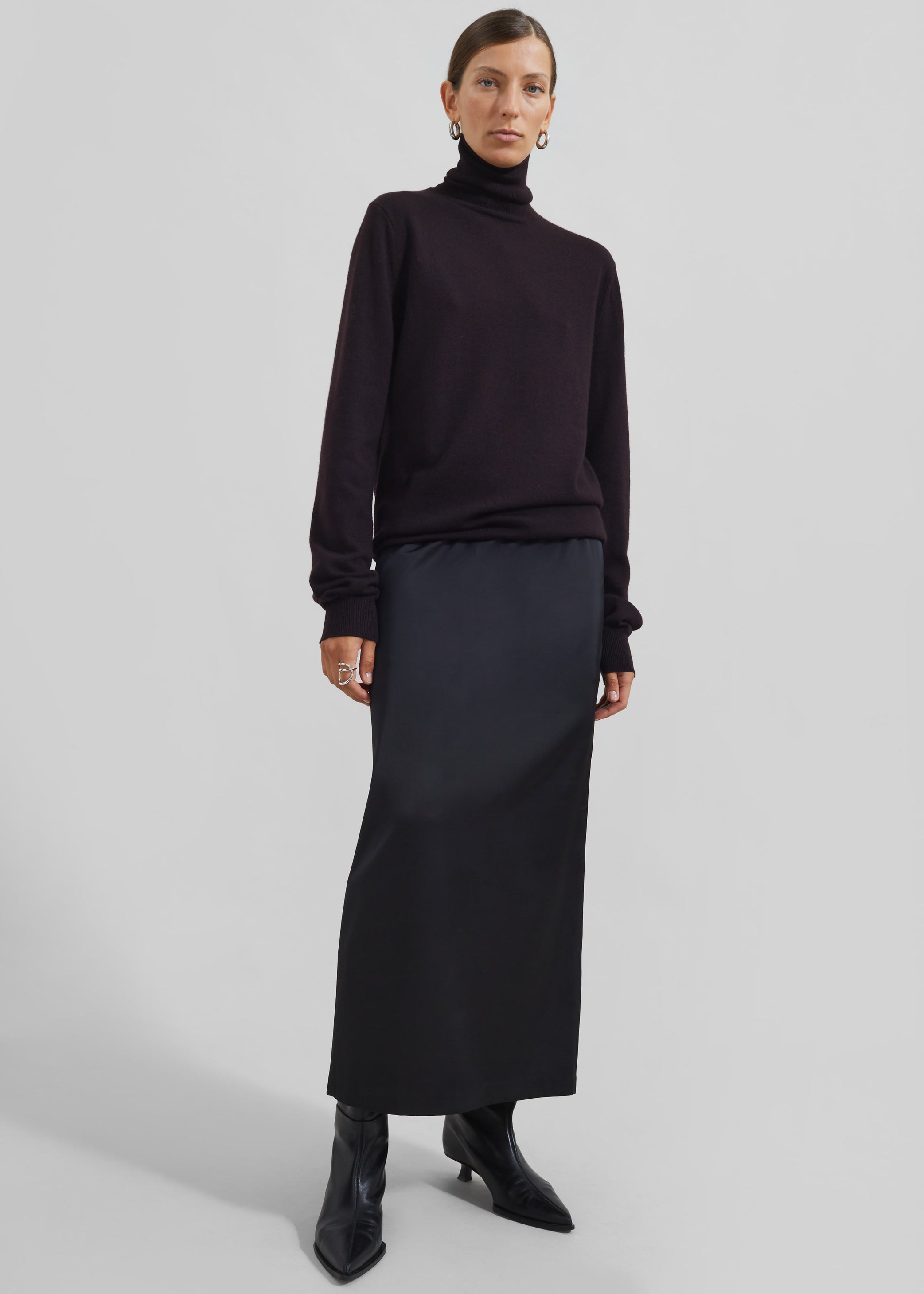 Shop the look image for Adriana Midi Skirt - Black