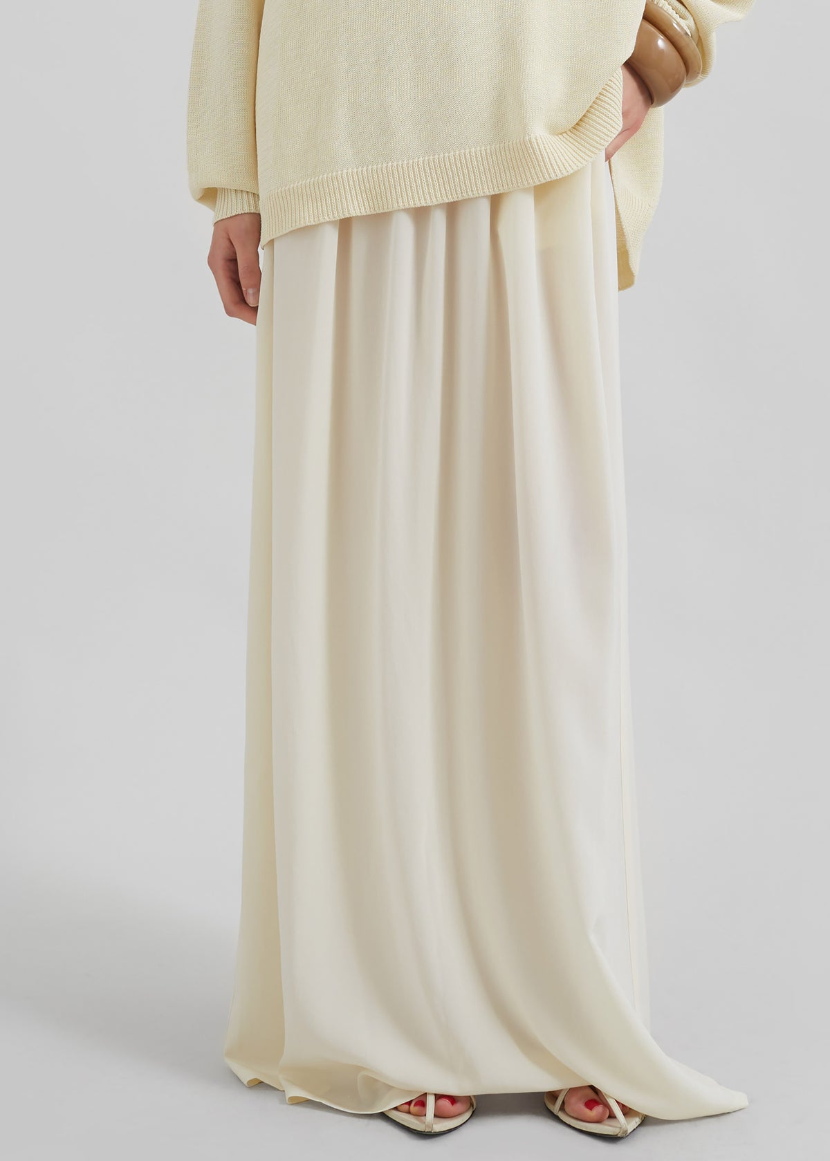 Aeson Maxi Skirt - Pale Yellow - 2