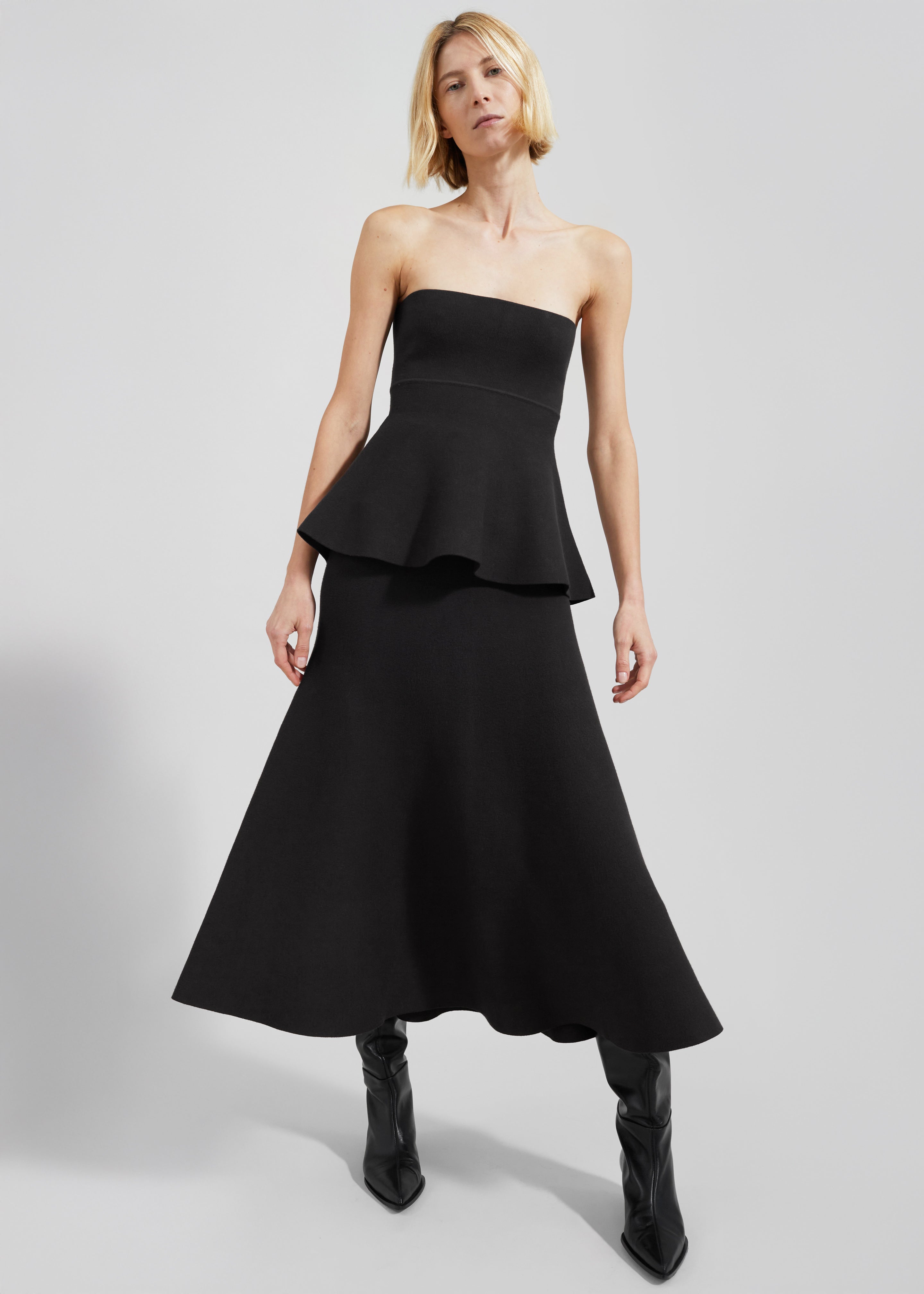Agathe Knit Bustier - Black - 7