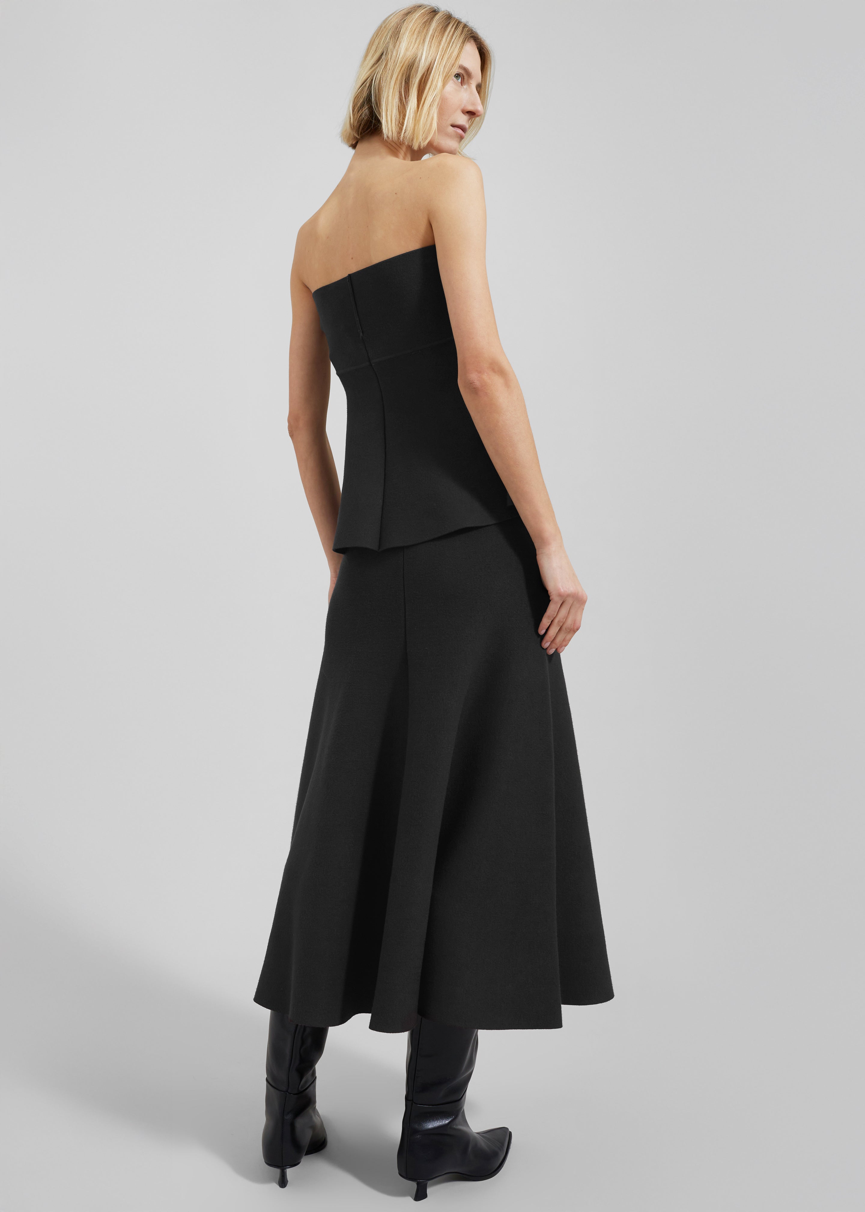 Agathe Knit Bustier - Black - 11