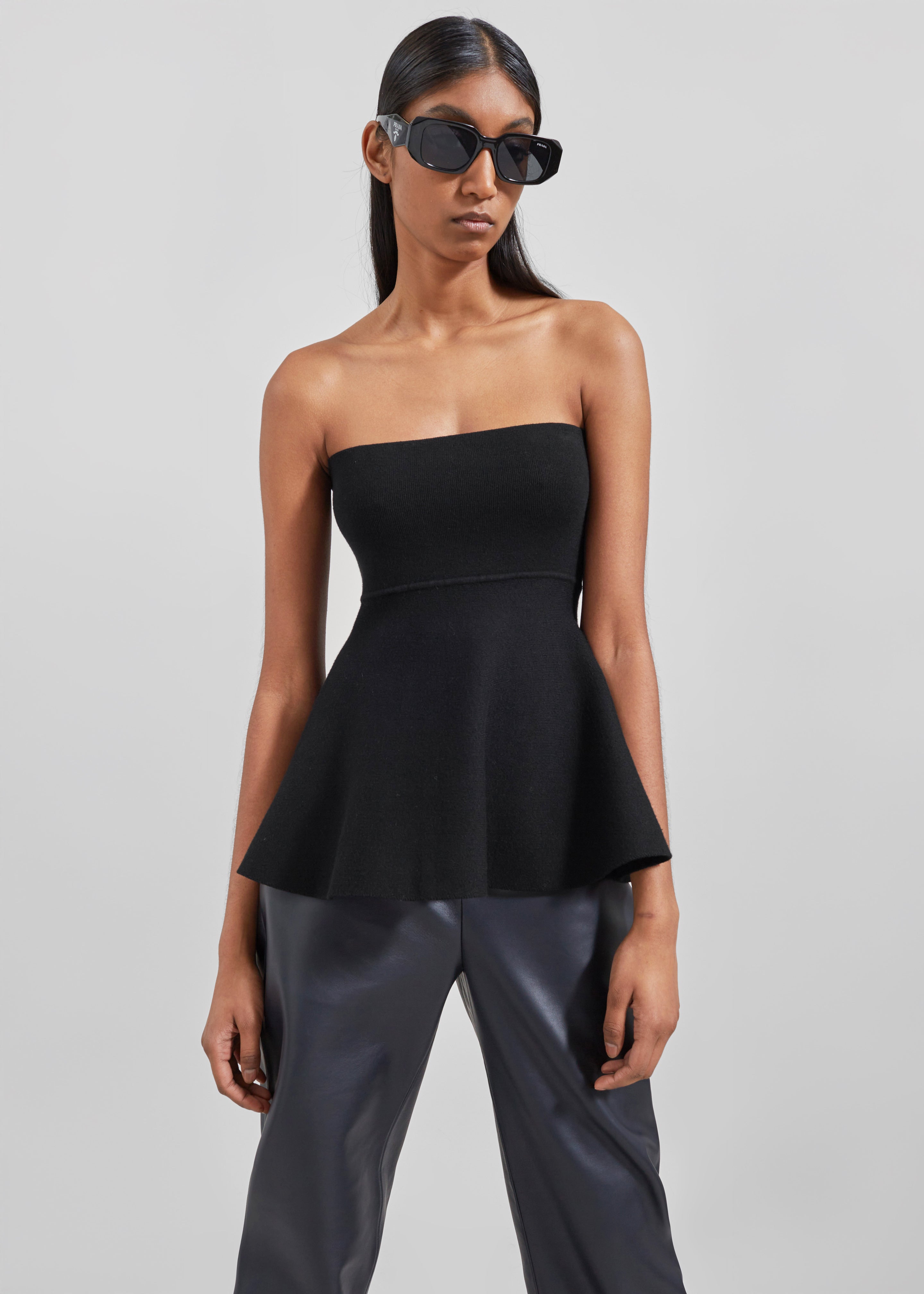 Agathe Knit Bustier - Black - 5
