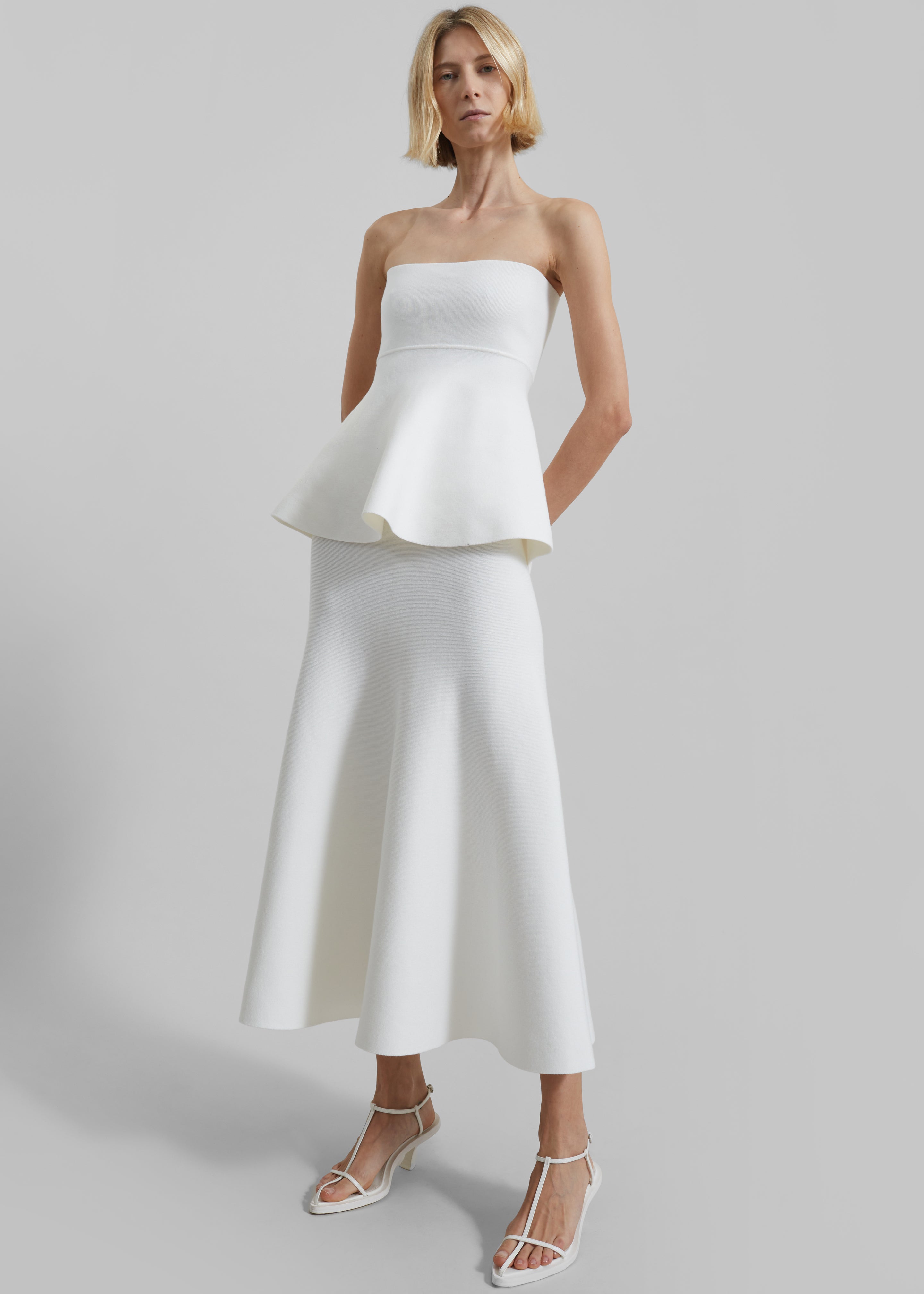 Agathe Knit Bustier - Off White