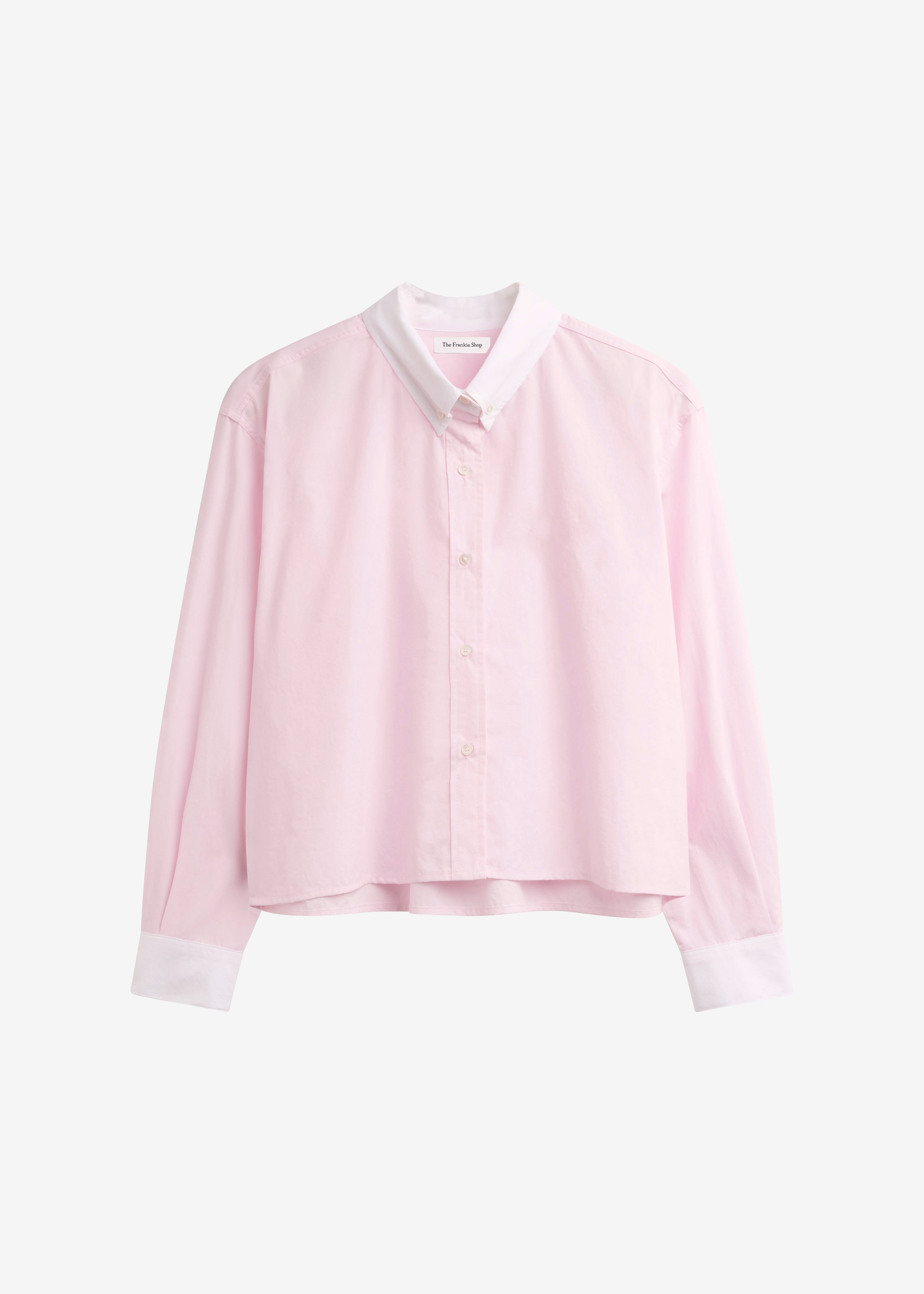 Aix Cropped Boxy Shirt - Pink – The Frankie Shop