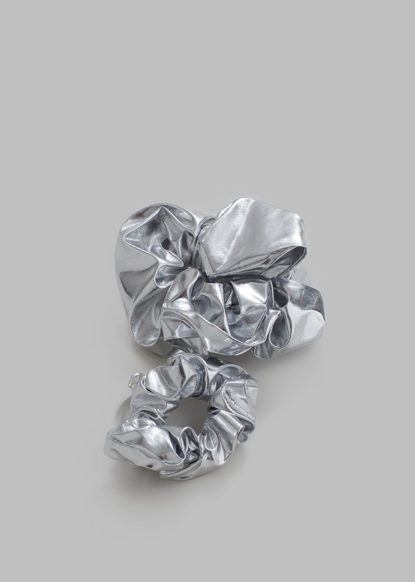 Alara Scrunchie Set - Silver - 1
