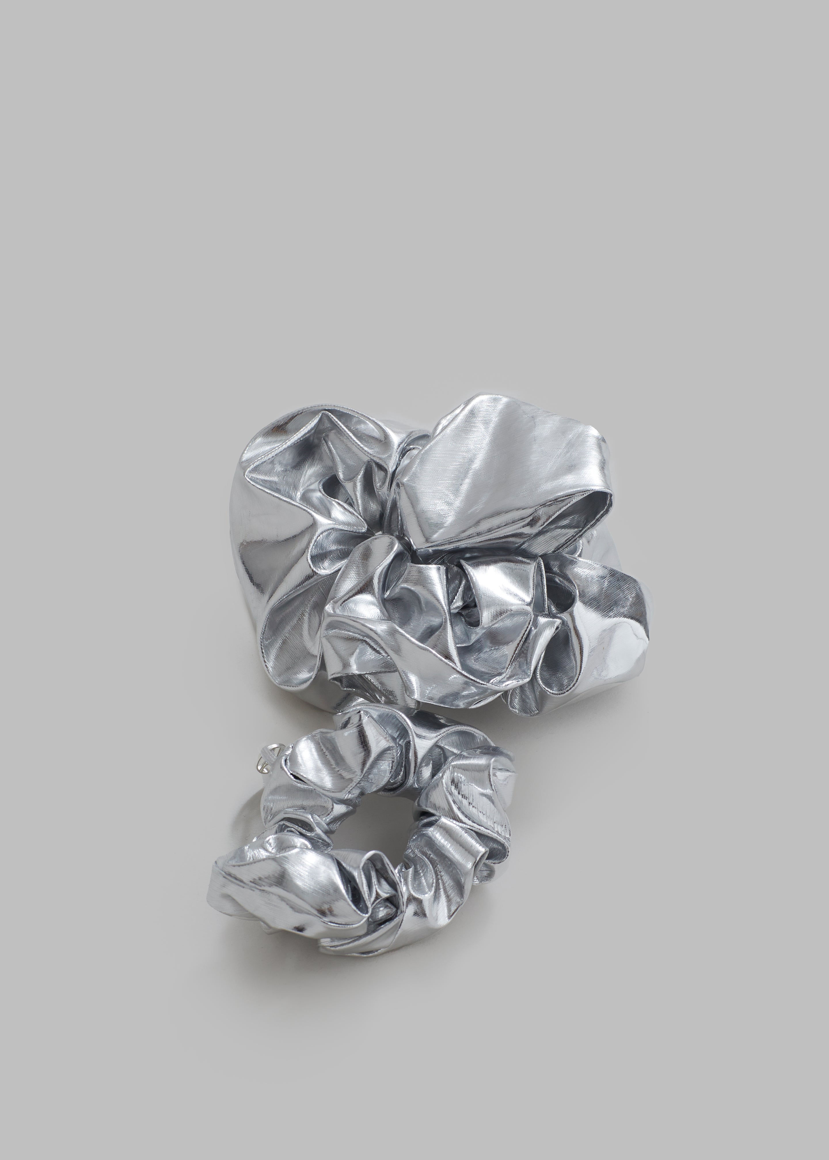 Alara Scrunchie Set - Silver - 2